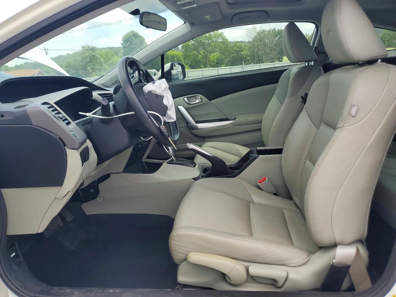 2012 Honda Civic Exl White vin: 2HGFG3B0XCH525072