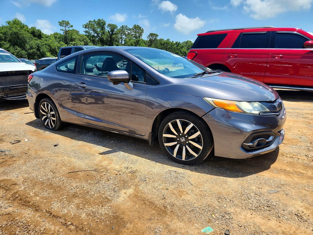 2015 Honda Civic Exl Gray vin: 2HGFG3B0XFH512813
