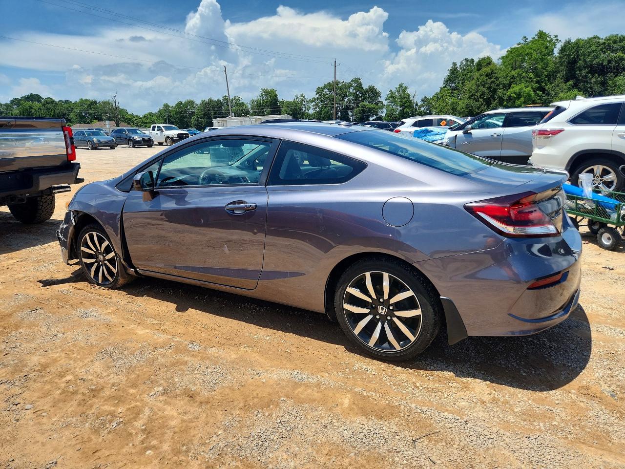 2015 Honda Civic Exl Gray vin: 2HGFG3B0XFH512813