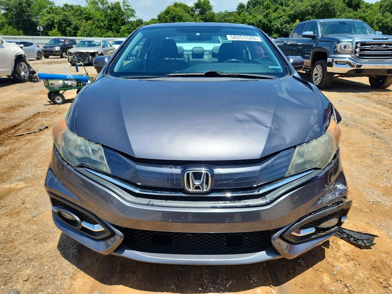 2015 Honda Civic Exl Gray vin: 2HGFG3B0XFH512813