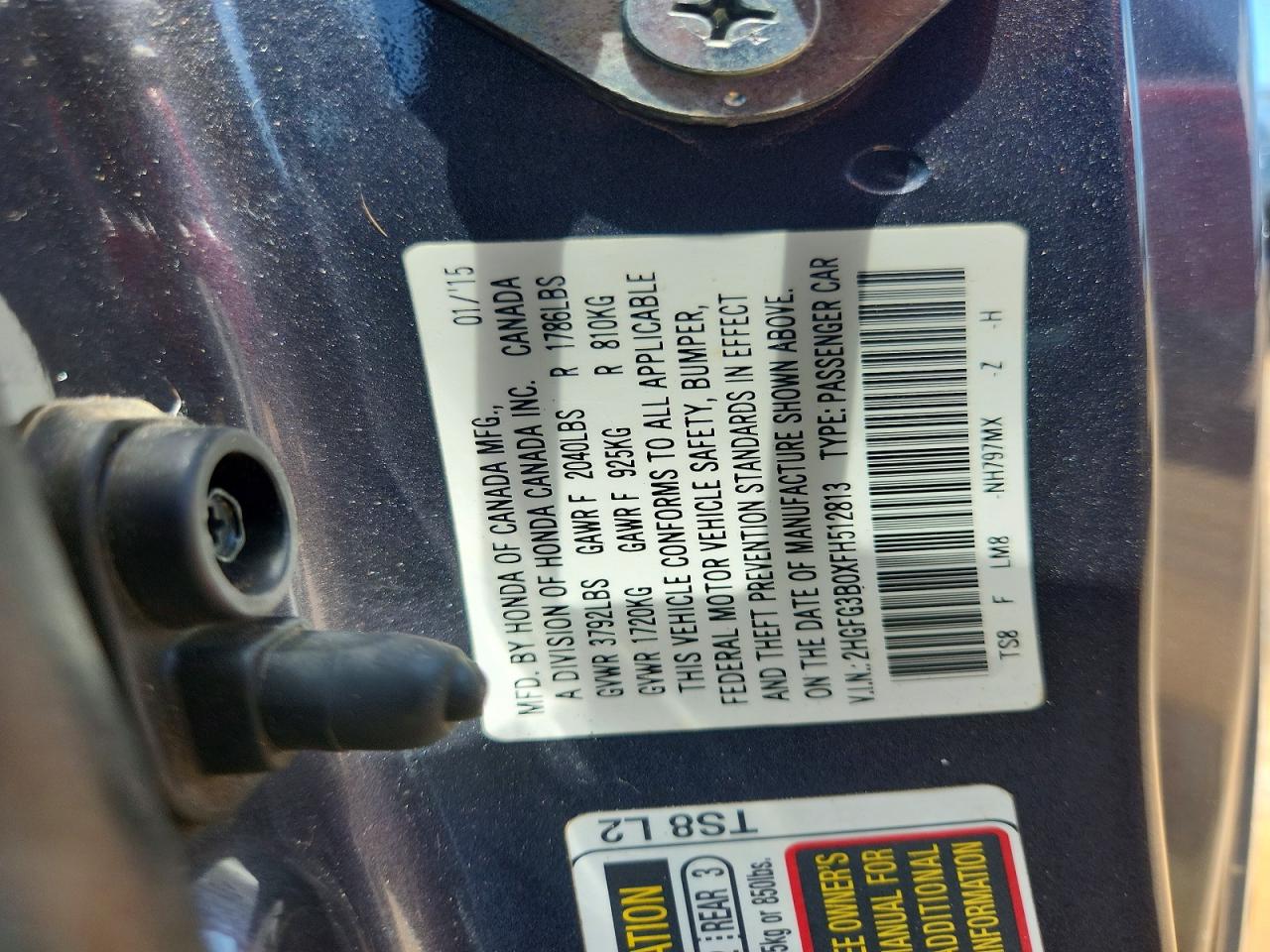 2015 Honda Civic Exl Gray vin: 2HGFG3B0XFH512813