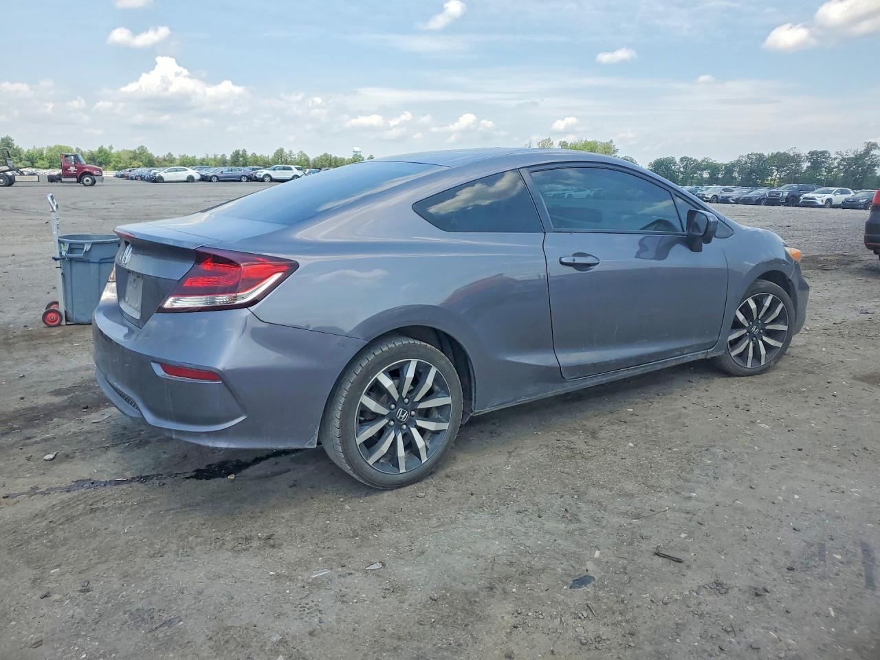 2015 Honda Civic Exl Gray vin: 2HGFG3B0XFH525299