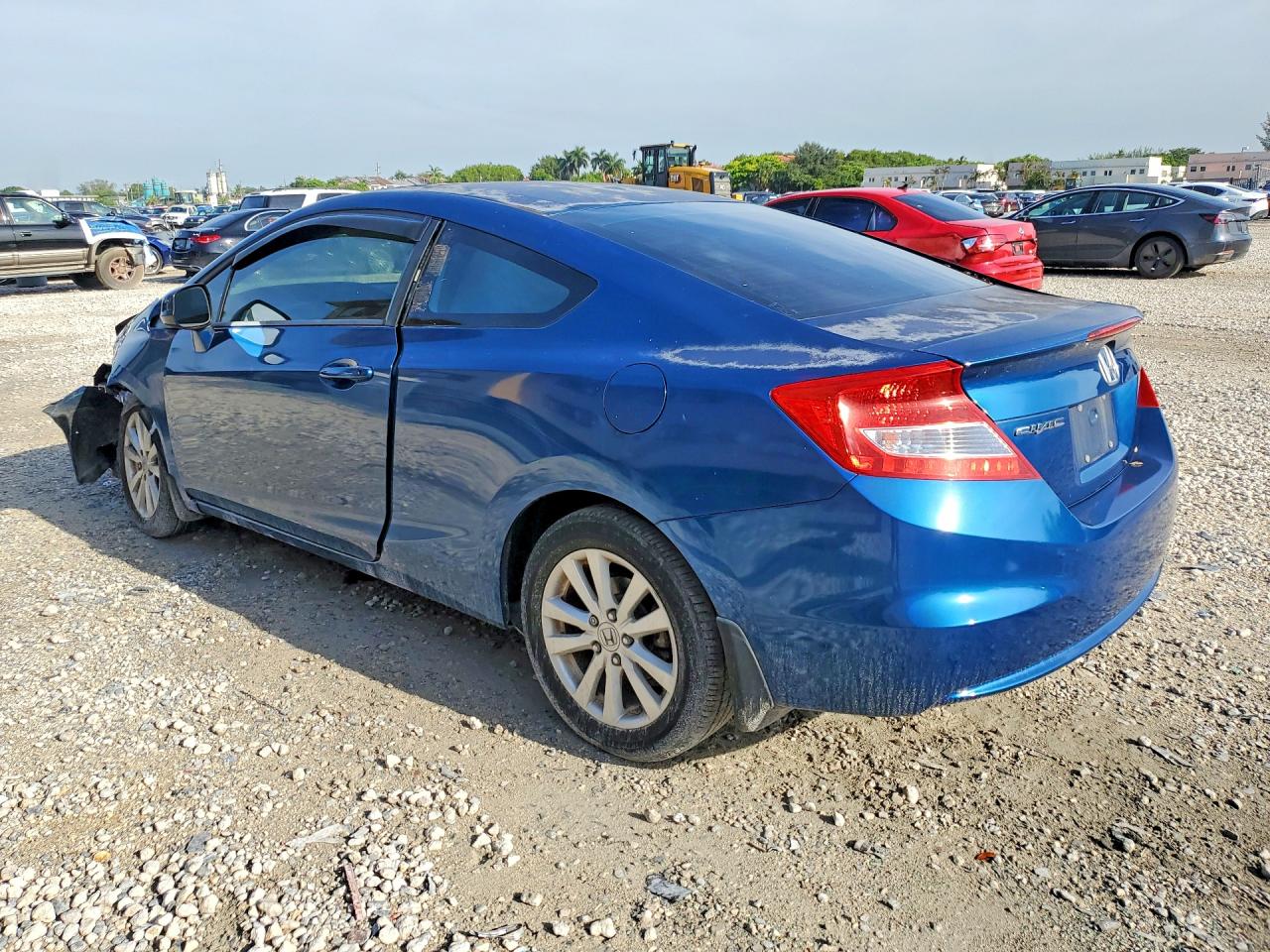 2012 Honda Civic Exl Blue vin: 2HGFG3B11CH536969
