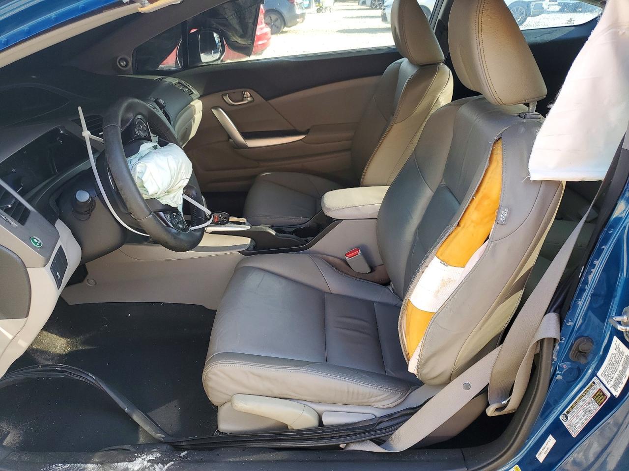 2012 Honda Civic Exl Blue vin: 2HGFG3B11CH536969