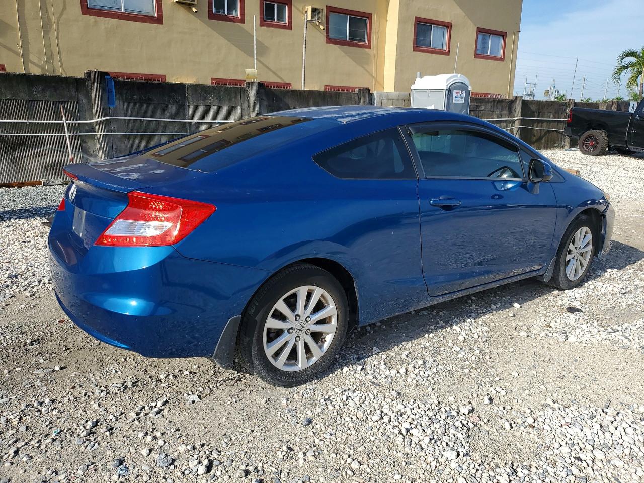 2012 Honda Civic Exl Blue vin: 2HGFG3B11CH536969