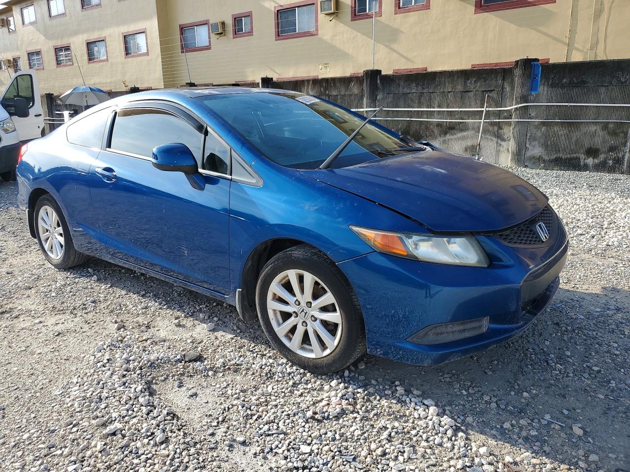 2012 Honda Civic Exl Blue vin: 2HGFG3B11CH536969