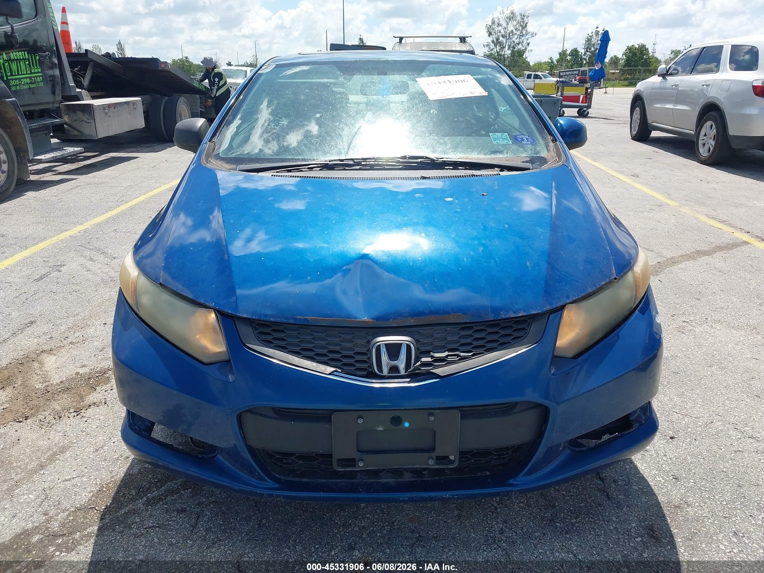 2012 Honda Civic Ex-l Blue vin: 2HGFG3B13CH540022