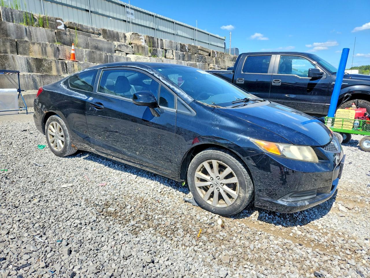 2012 Honda Civic Exl Черный vin: 2HGFG3B15CH518605