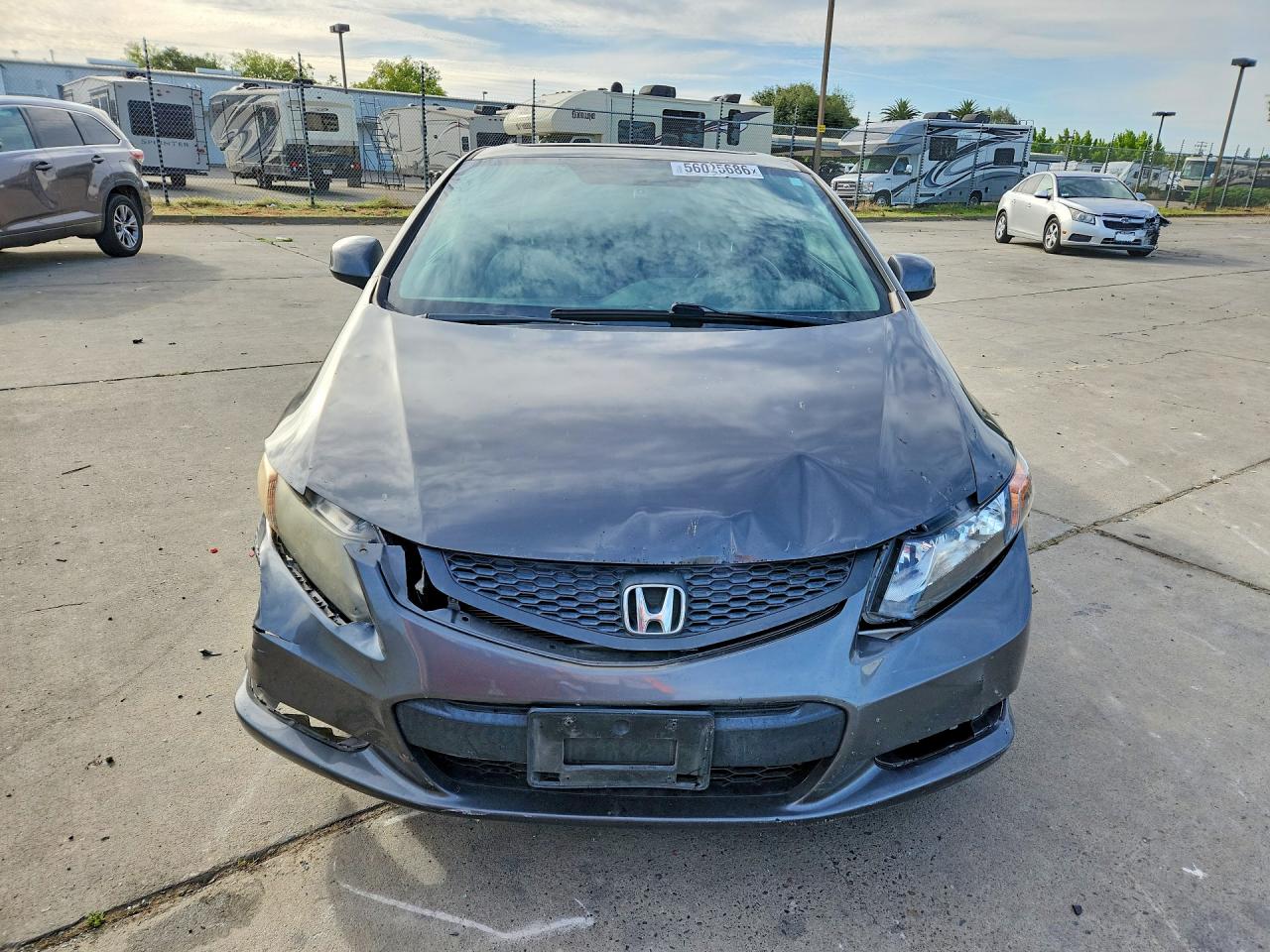 2012 Honda Civic Exl Gray vin: 2HGFG3B15CH534044