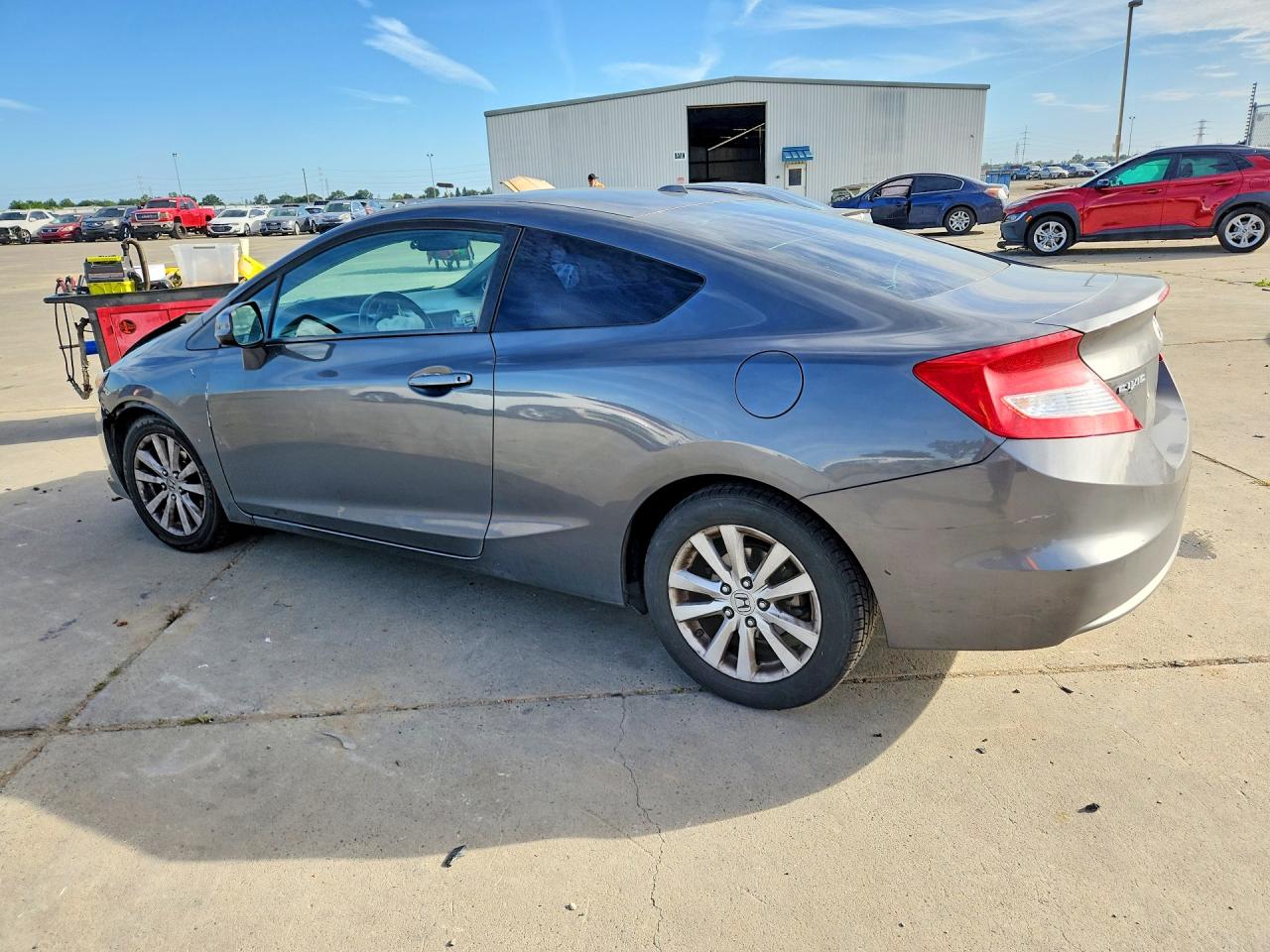 2012 Honda Civic Exl Gray vin: 2HGFG3B15CH534044