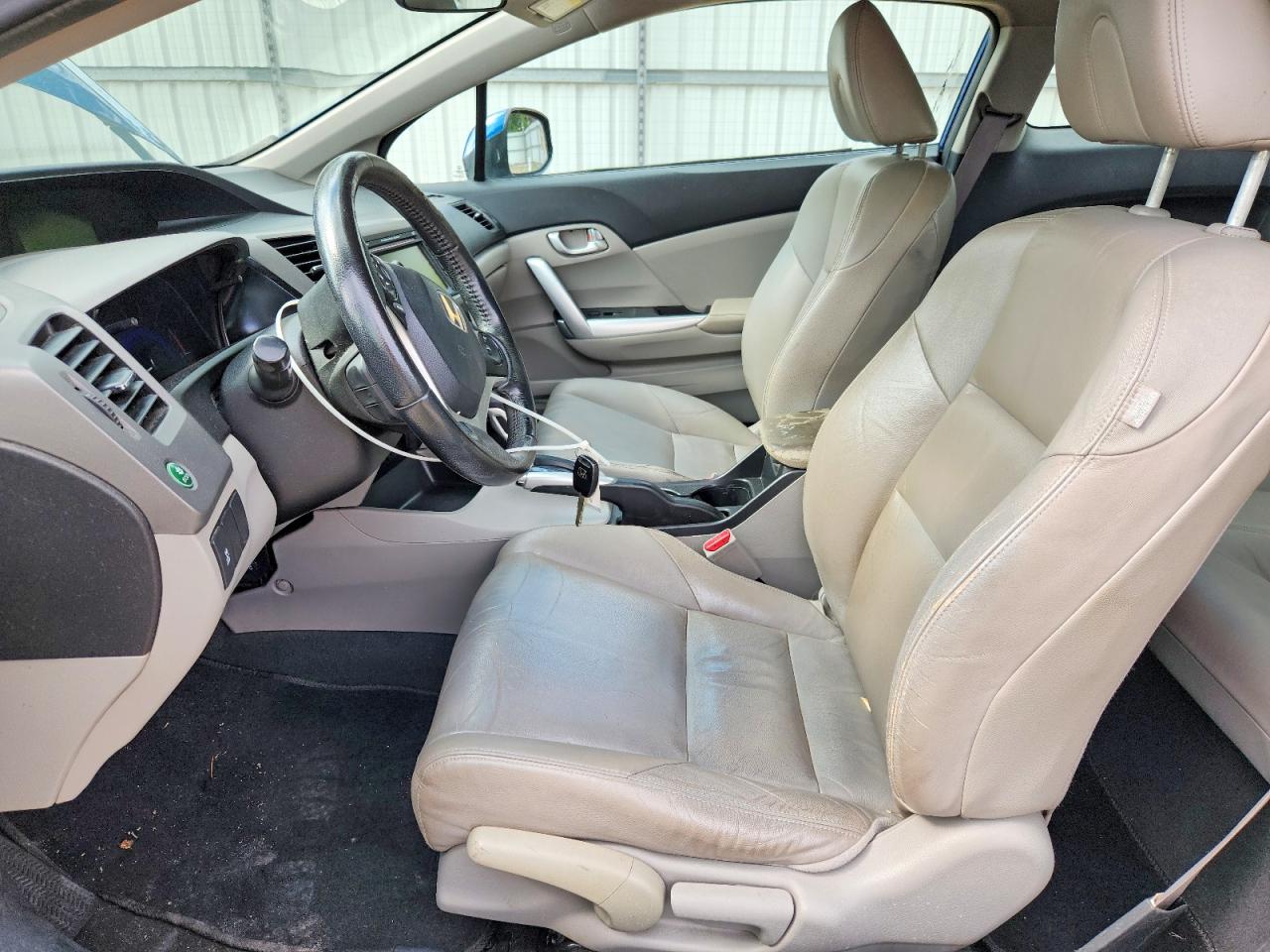 2012 Honda Civic Exl Blue vin: 2HGFG3B15CH556206