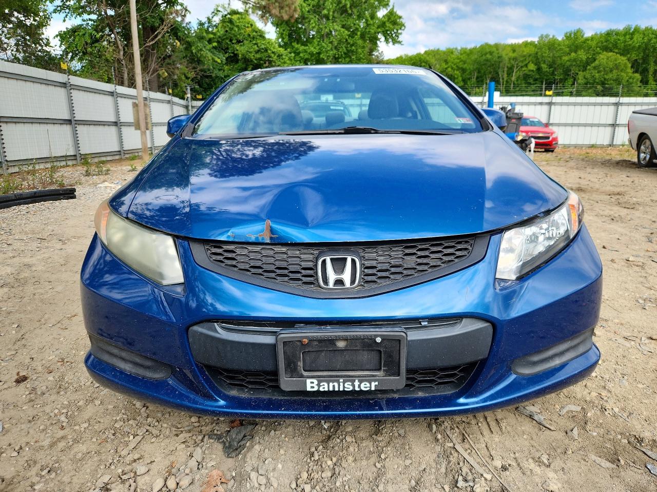 2012 Honda Civic Exl Blue vin: 2HGFG3B15CH556206
