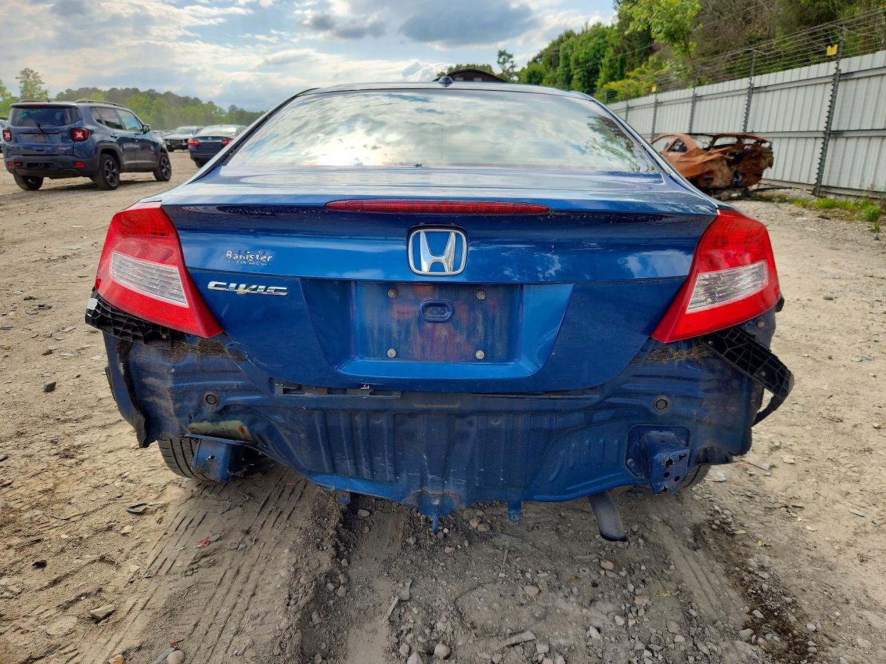 2012 Honda Civic Exl Blue vin: 2HGFG3B15CH556206