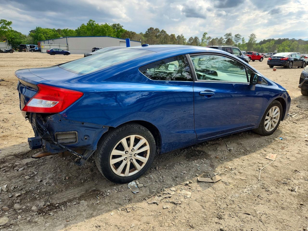 2012 Honda Civic Exl Blue vin: 2HGFG3B15CH556206