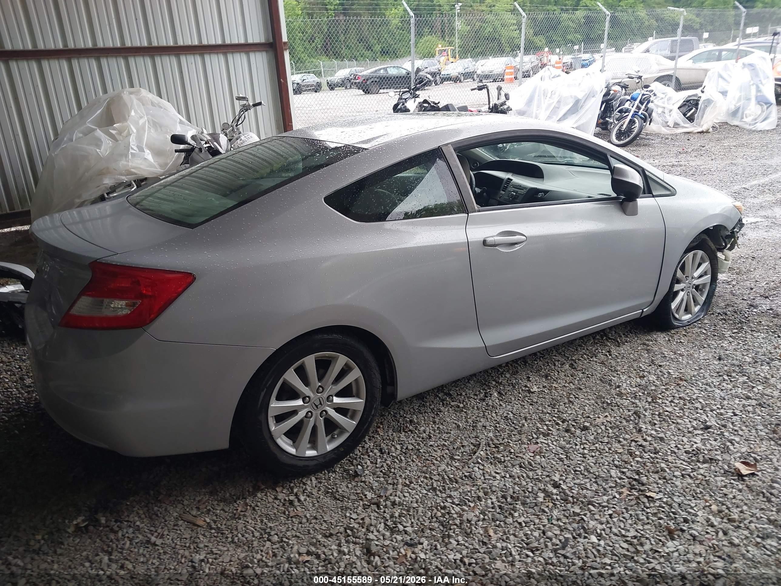 2012 Honda Civic Ex-l Silver vin: 2HGFG3B18CH520011