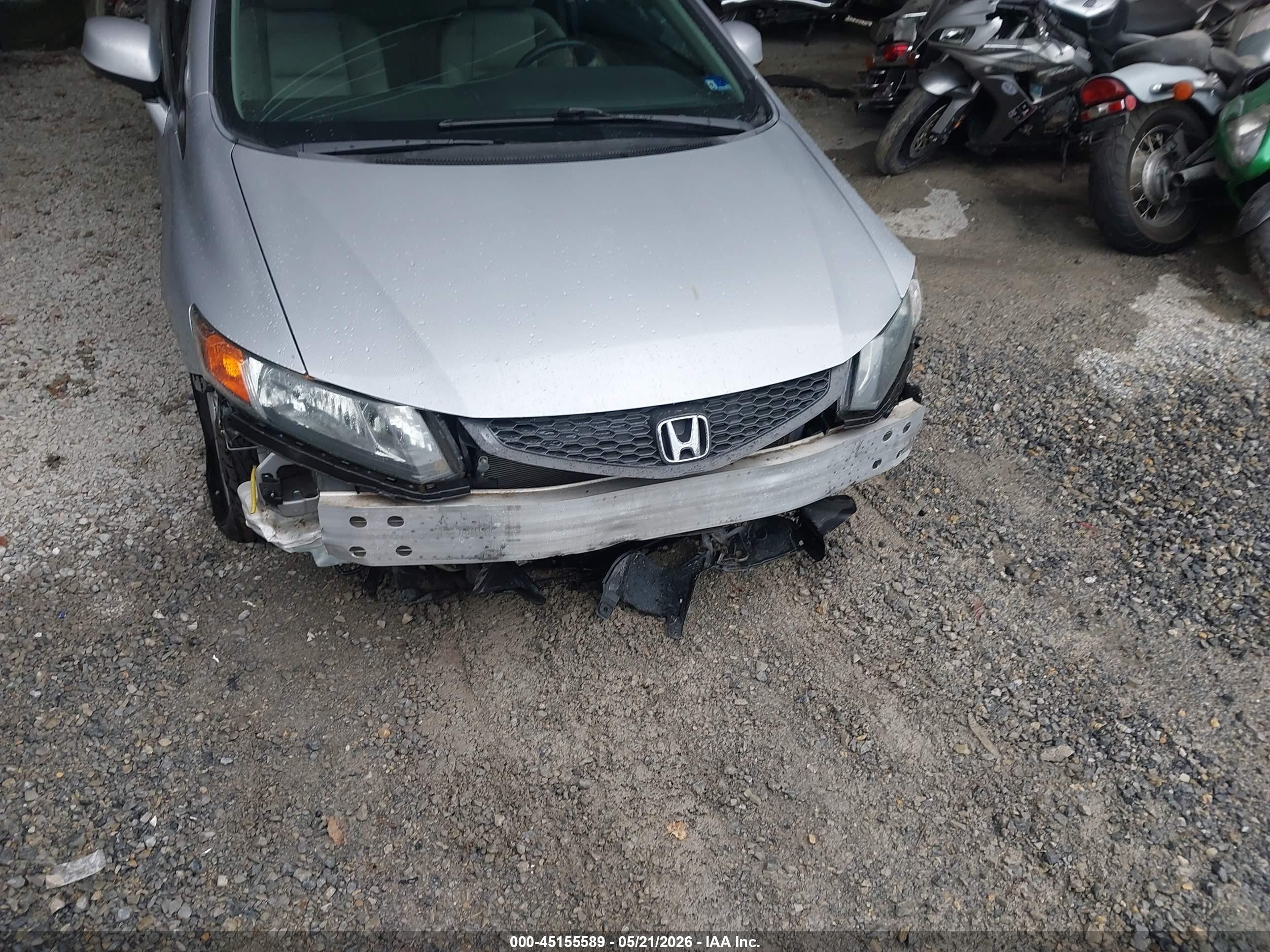 2012 Honda Civic Ex-l Silver vin: 2HGFG3B18CH520011
