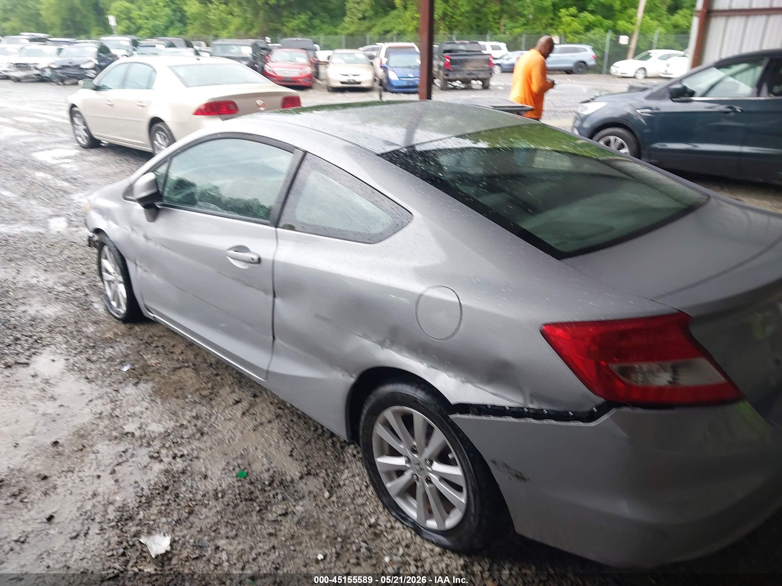 2012 Honda Civic Ex-l Silver vin: 2HGFG3B18CH520011