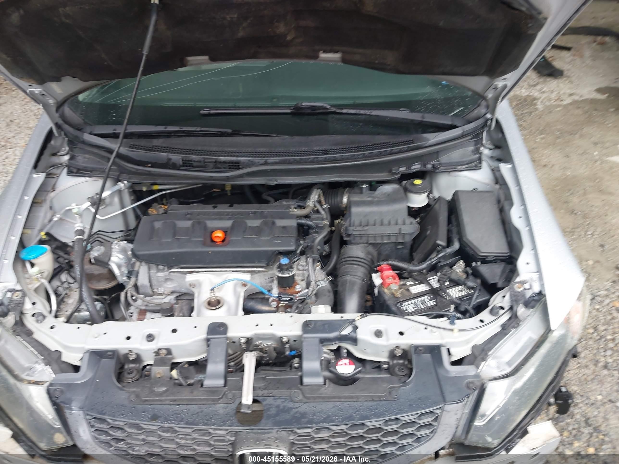 2012 Honda Civic Ex-l Silver vin: 2HGFG3B18CH520011