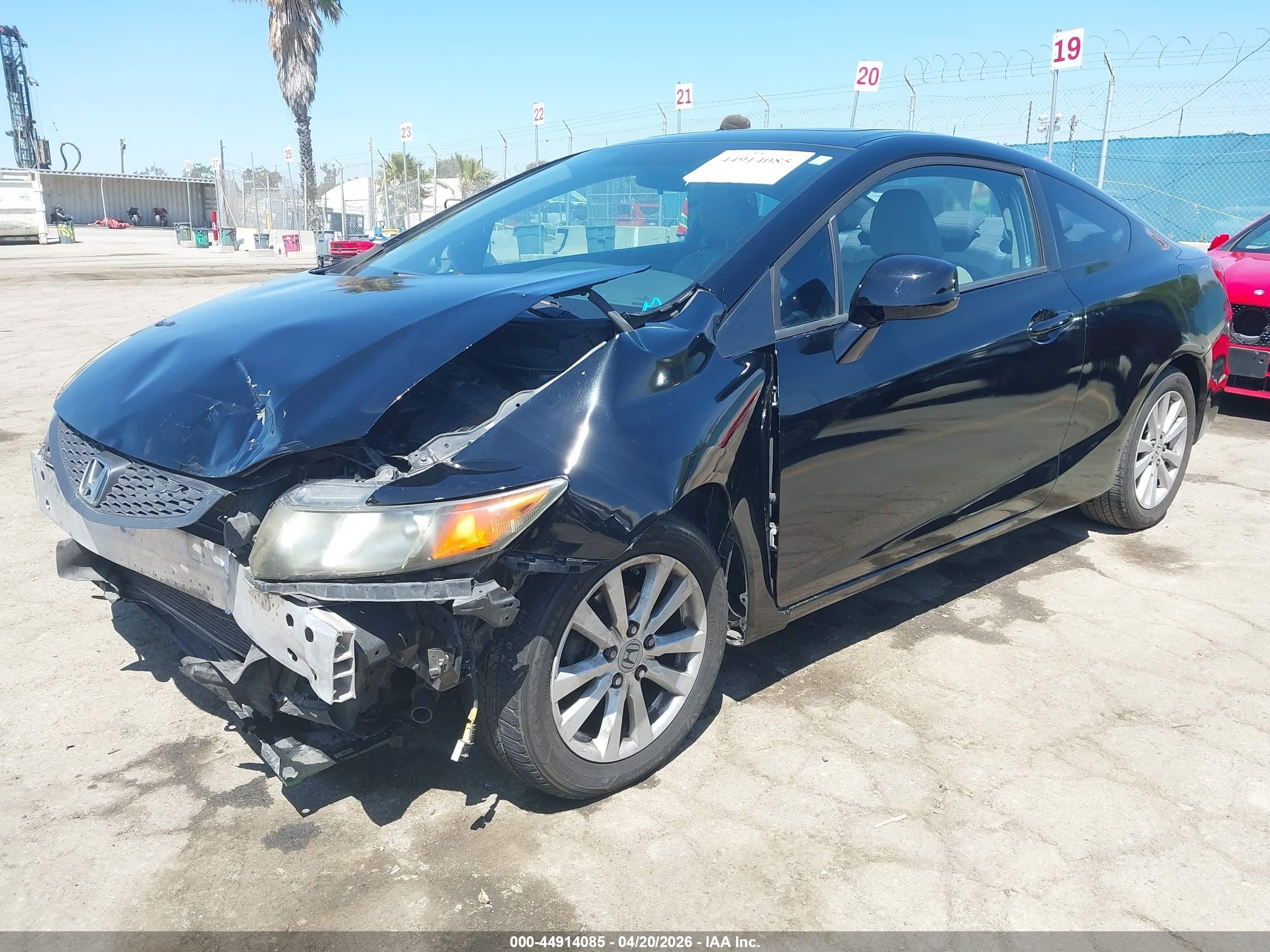 2012 Honda Civic Ex-l Black vin: 2HGFG3B19CH544169