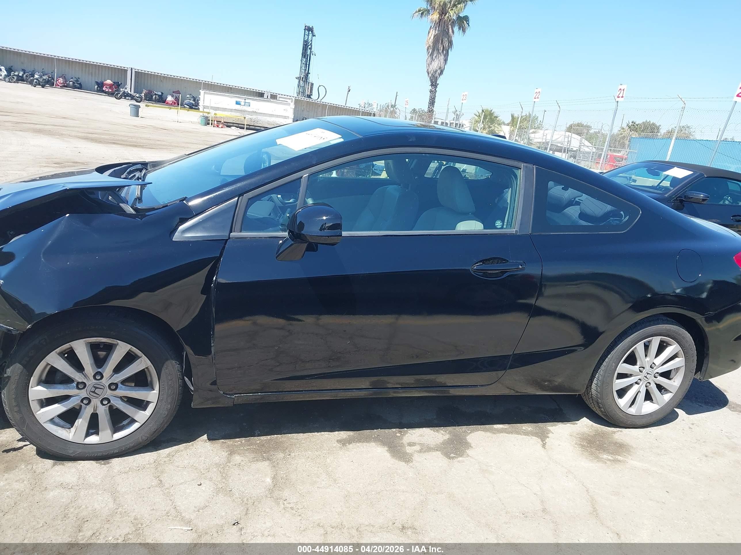 2012 Honda Civic Ex-l Black vin: 2HGFG3B19CH544169