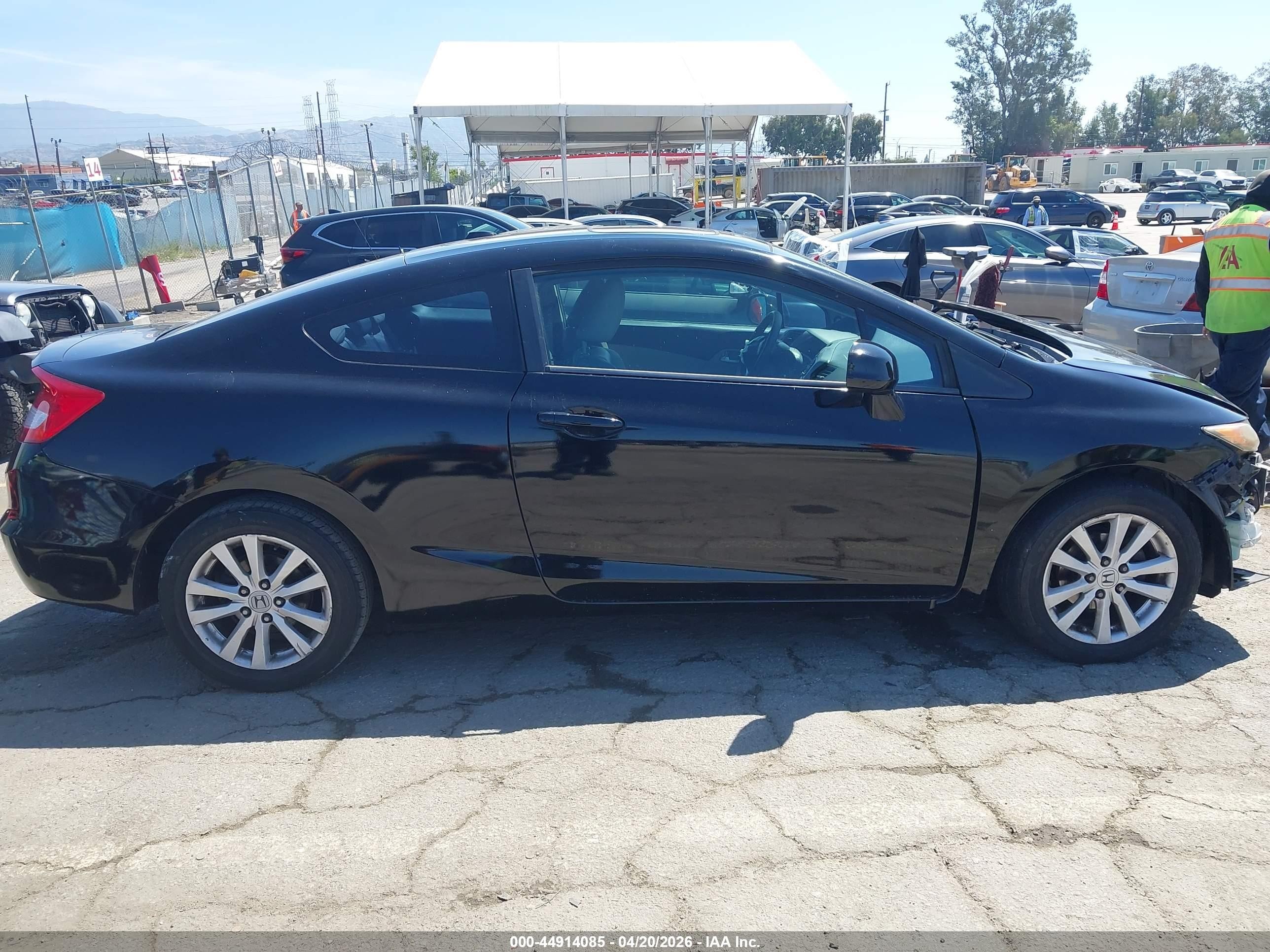2012 Honda Civic Ex-l Black vin: 2HGFG3B19CH544169