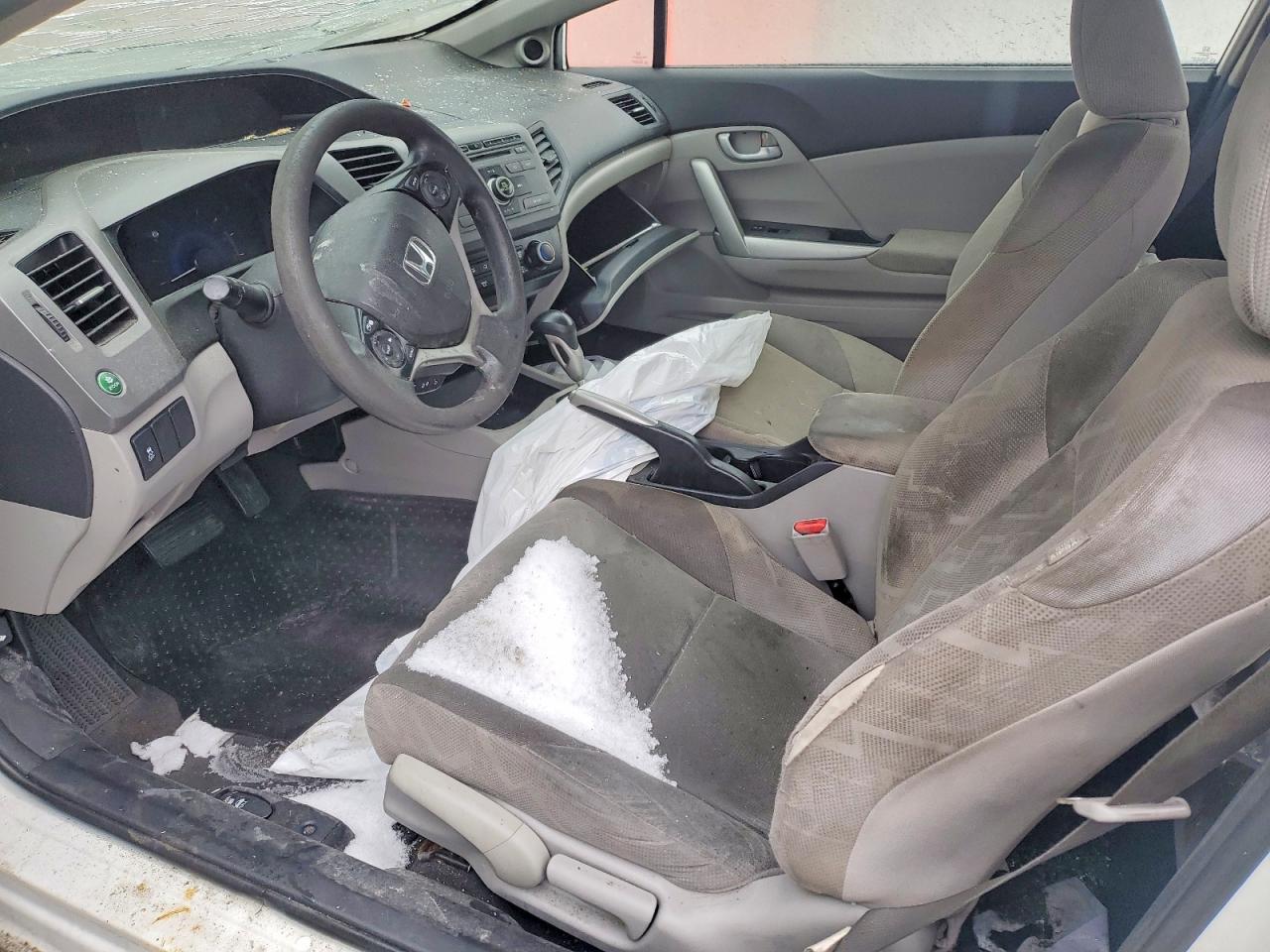 2012 Honda Civic Lx White vin: 2HGFG3B40CH003974