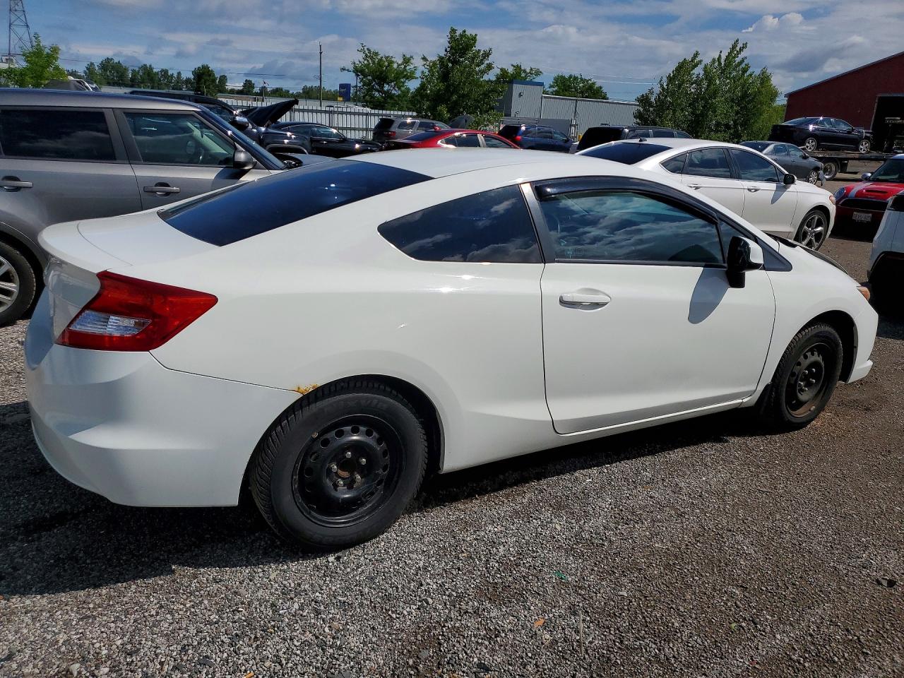 2012 Honda Civic Lx Белый vin: 2HGFG3B43CH006724