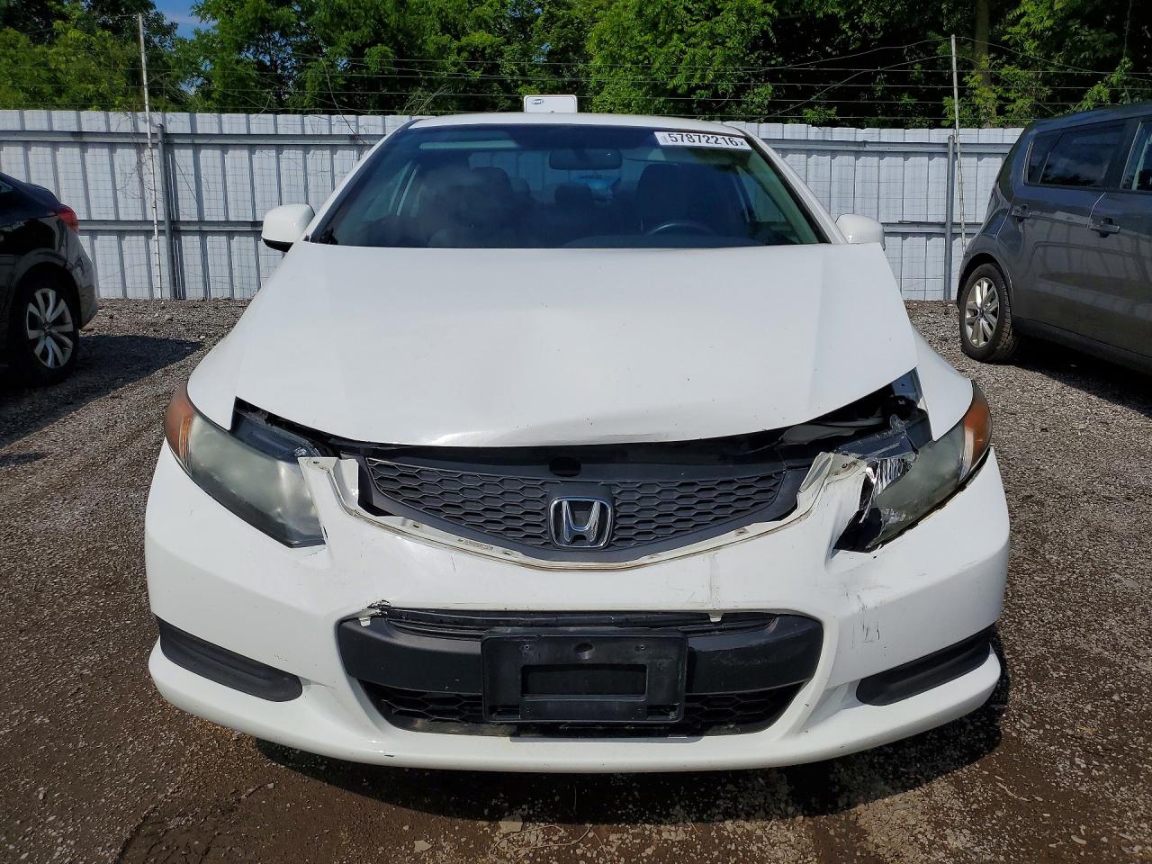 2012 Honda Civic Lx Белый vin: 2HGFG3B43CH006724