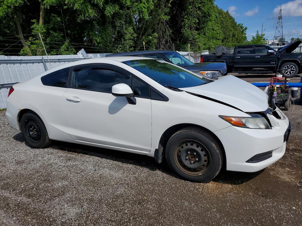 2012 Honda Civic Lx Белый vin: 2HGFG3B43CH006724