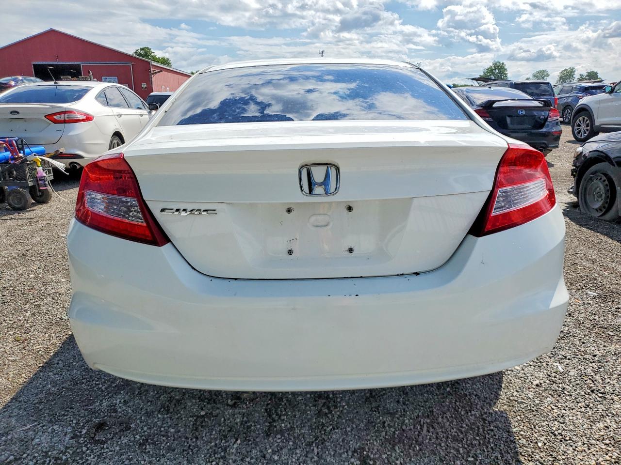 2012 Honda Civic Lx Белый vin: 2HGFG3B43CH006724