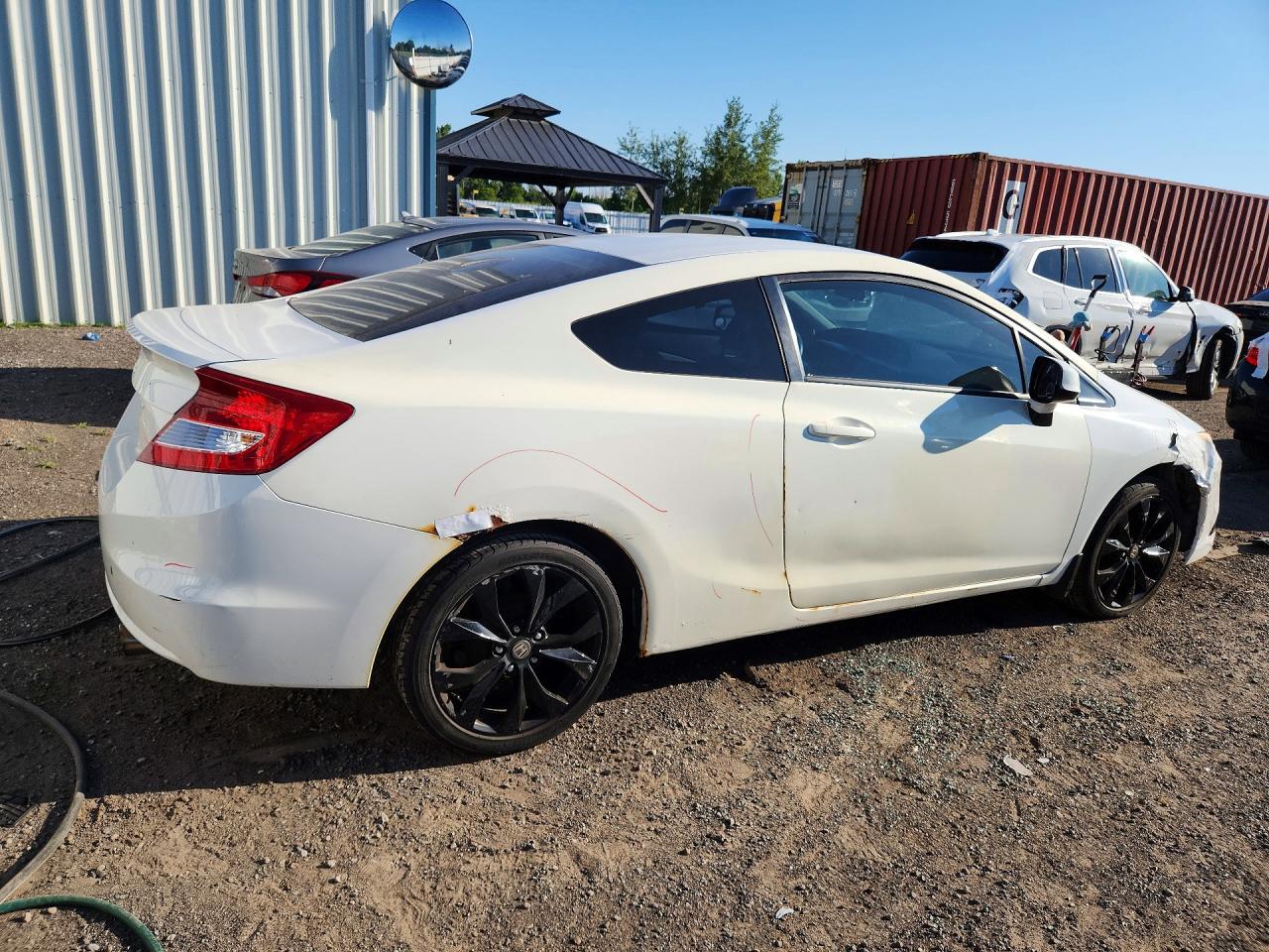 2012 Honda Civic Lx White vin: 2HGFG3B43CH006741