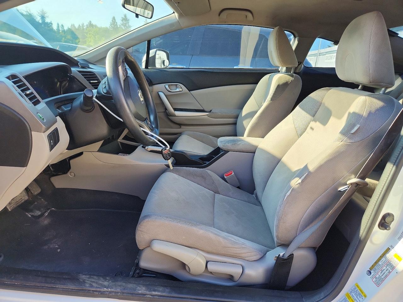 2012 Honda Civic Lx White vin: 2HGFG3B43CH006741