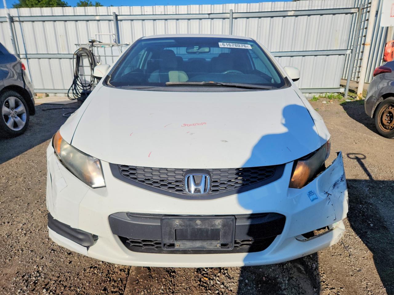 2012 Honda Civic Lx White vin: 2HGFG3B43CH006741
