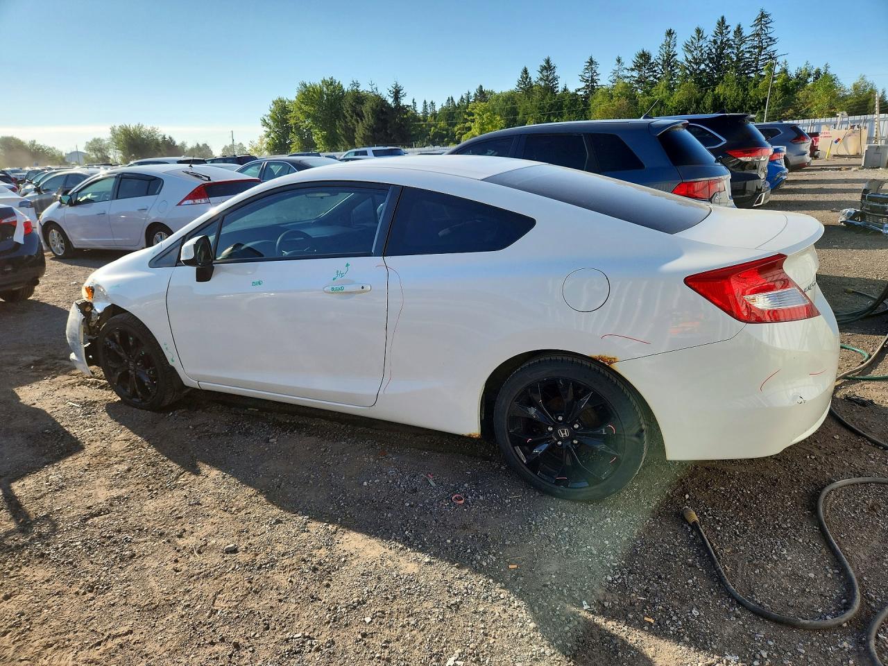 2012 Honda Civic Lx White vin: 2HGFG3B43CH006741