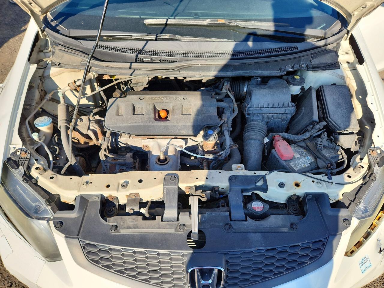 2012 Honda Civic Lx White vin: 2HGFG3B43CH006741