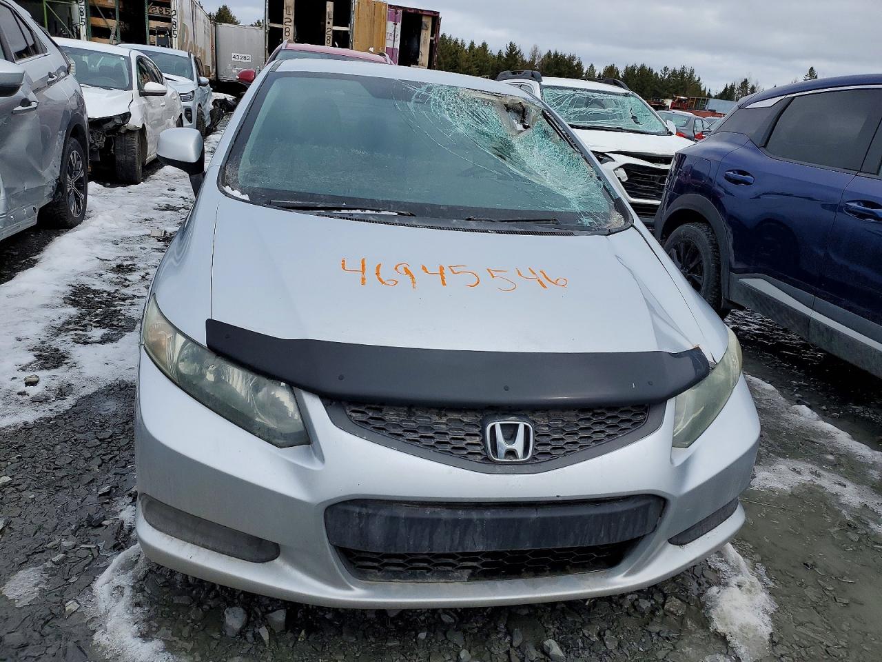 2013 Honda Civic Lx Silver vin: 2HGFG3B45DH002918