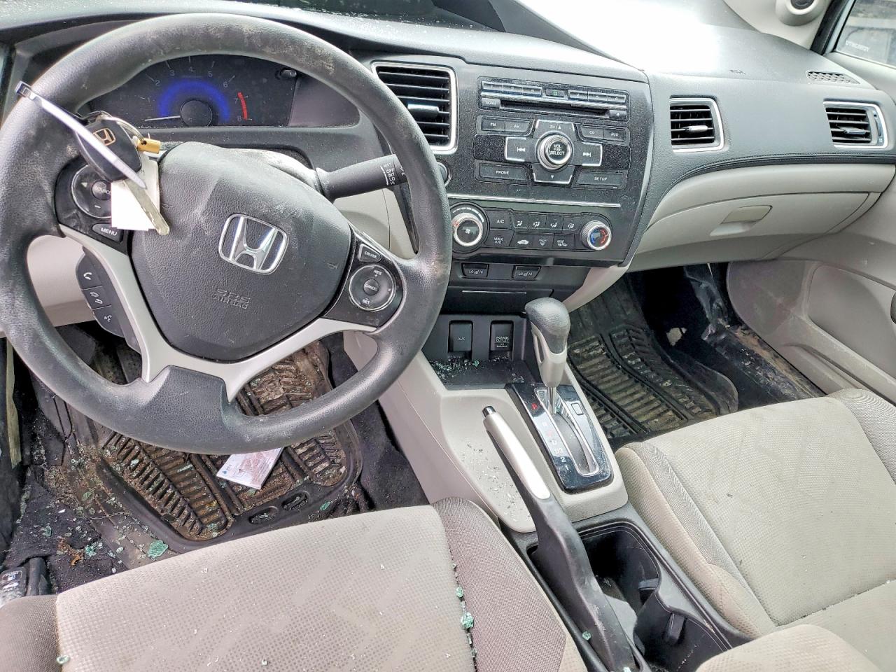 2013 Honda Civic Lx Silver vin: 2HGFG3B45DH002918