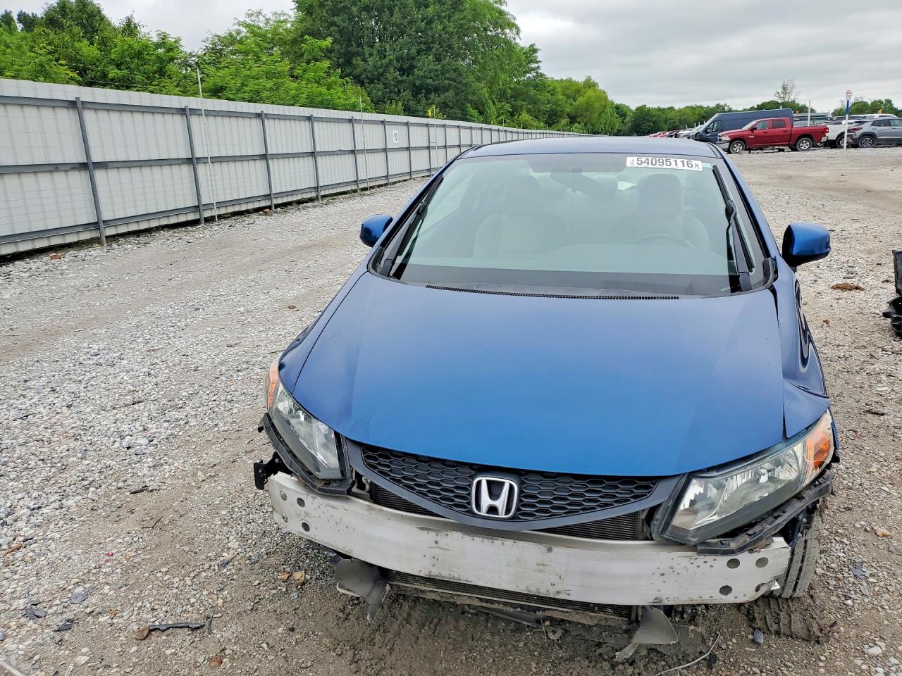 2012 Honda Civic Lx Blue vin: 2HGFG3B50CH507515