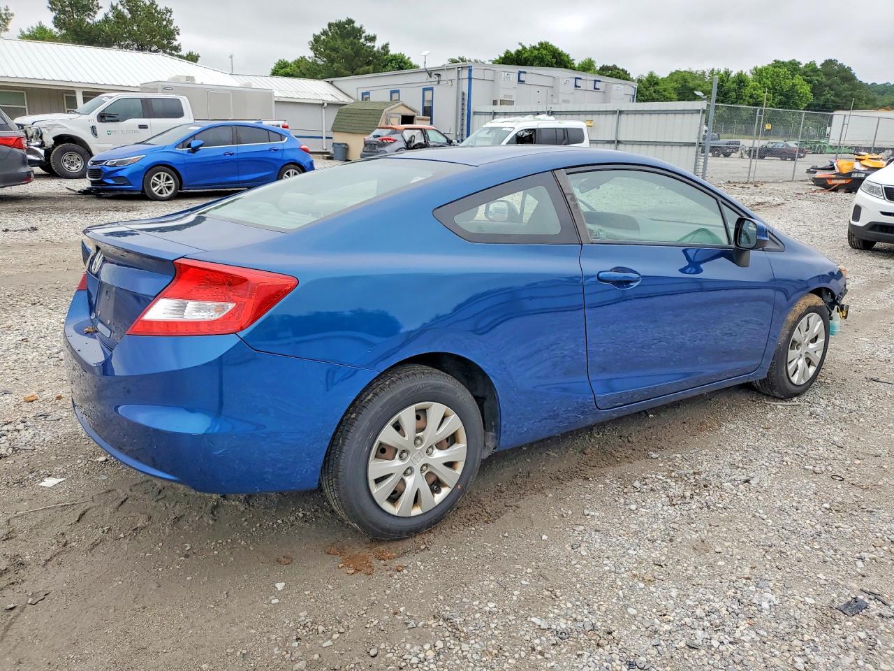 2012 Honda Civic Lx Blue vin: 2HGFG3B50CH507515