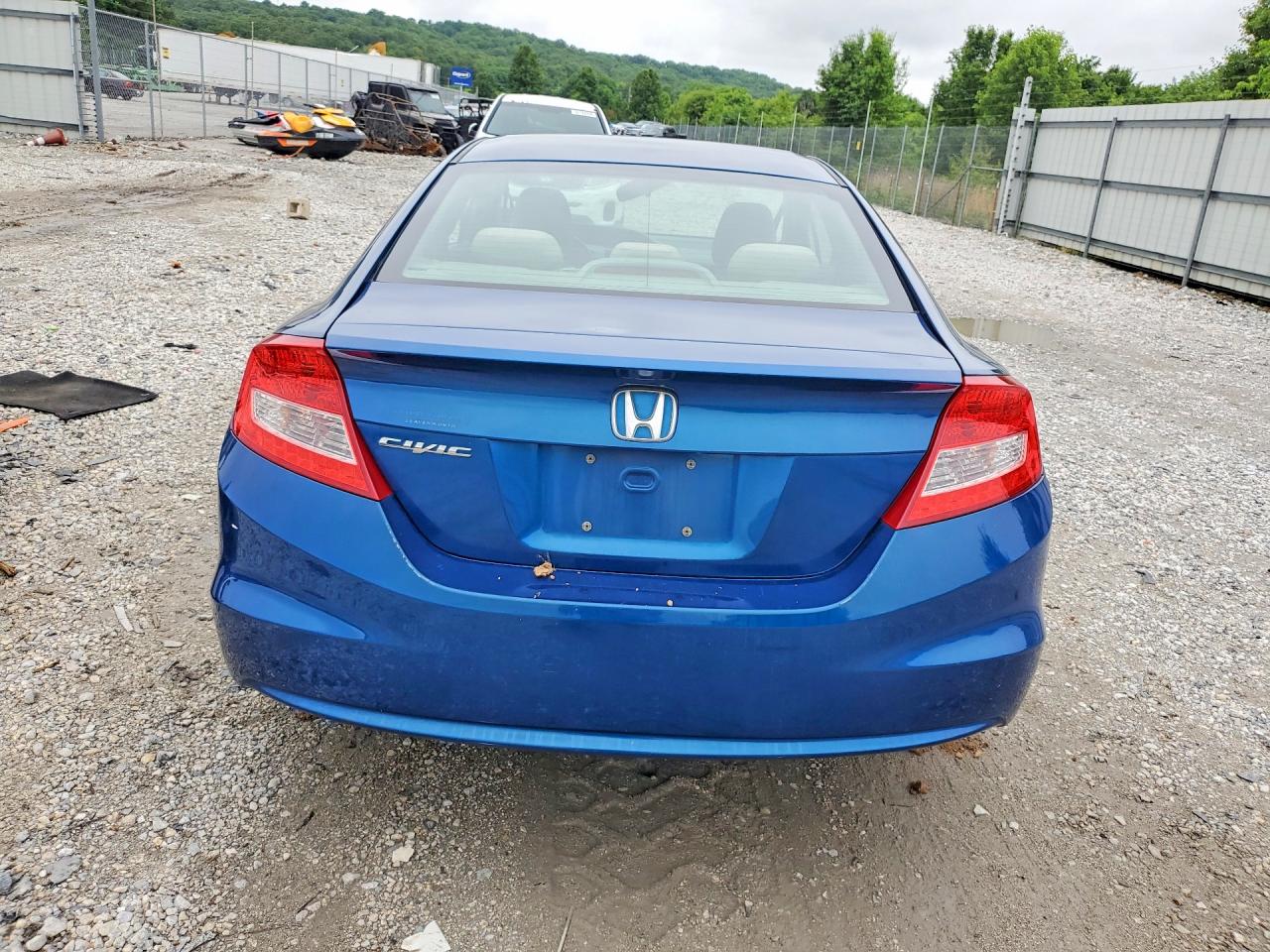2012 Honda Civic Lx Blue vin: 2HGFG3B50CH507515