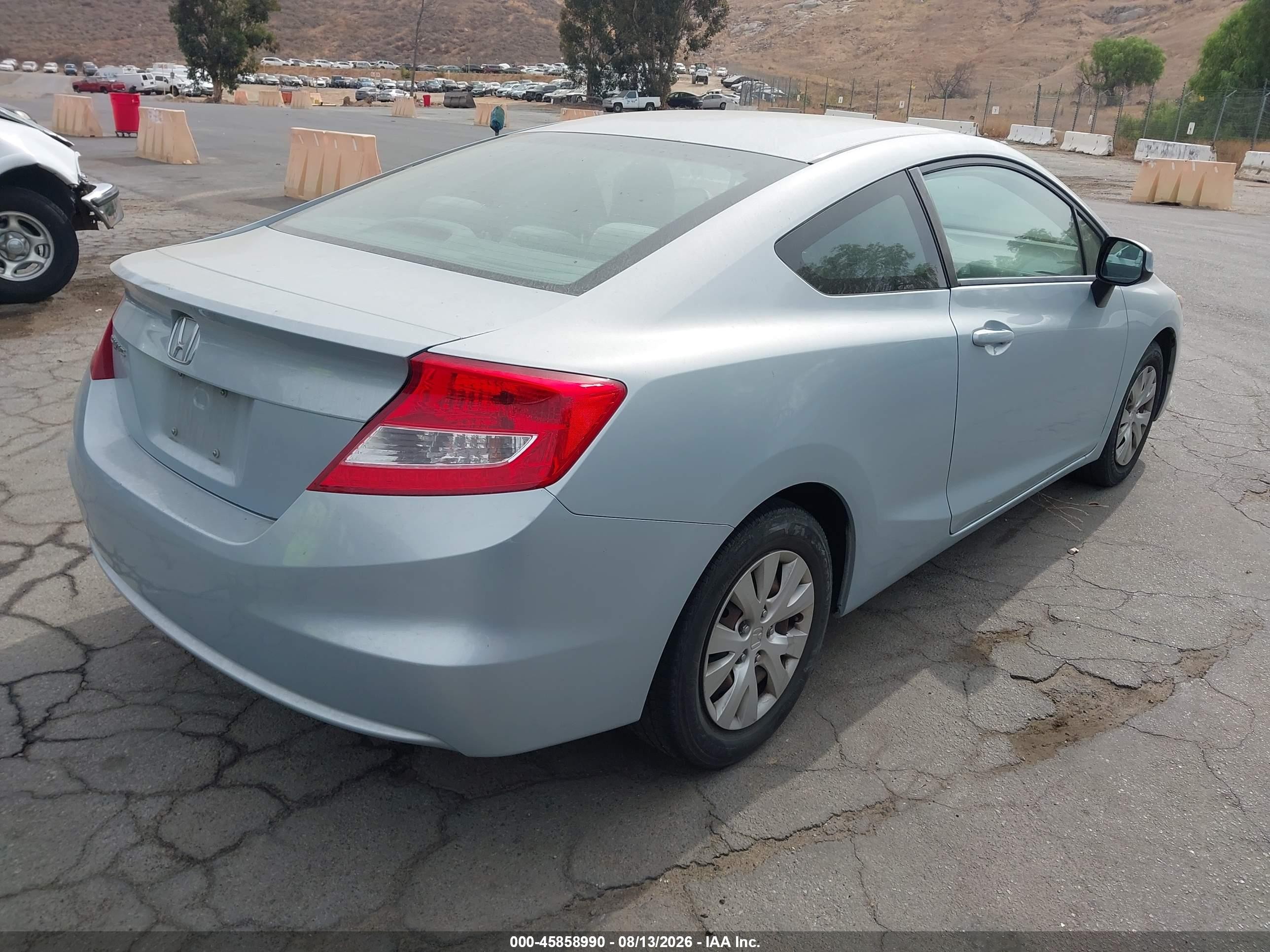 2012 Honda Civic Lx Silver vin: 2HGFG3B50CH515937