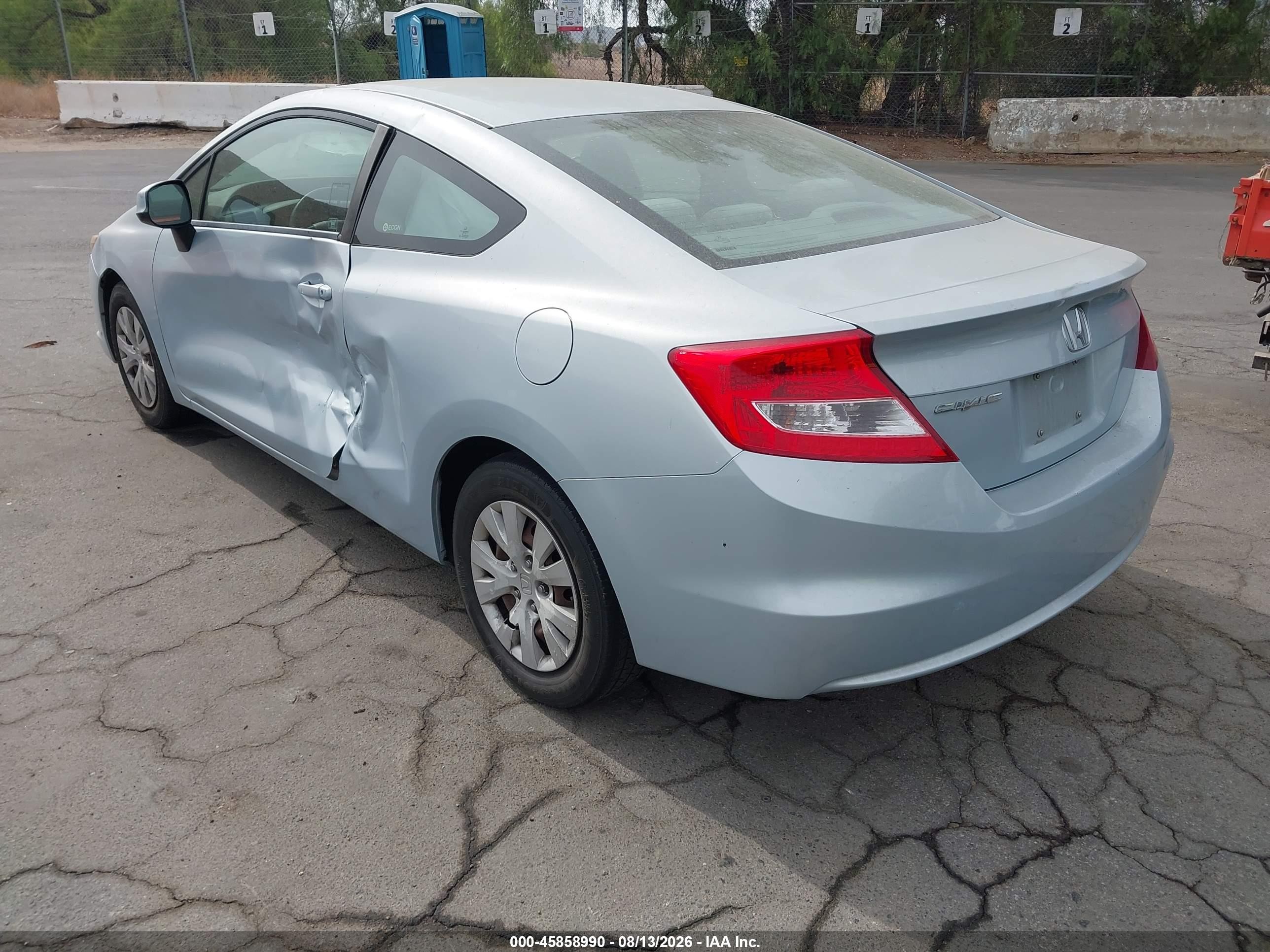 2012 Honda Civic Lx Silver vin: 2HGFG3B50CH515937