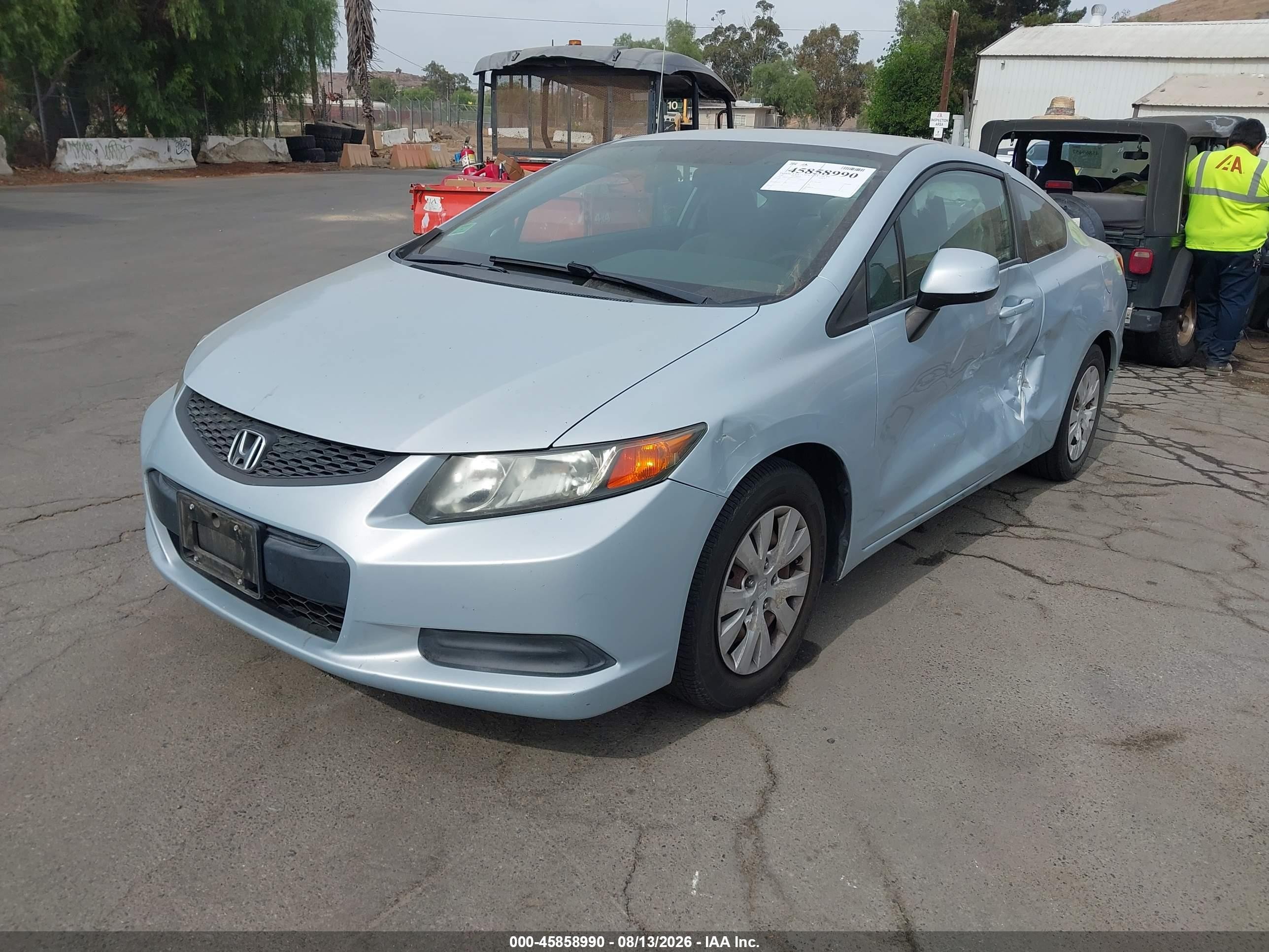 2012 Honda Civic Lx Silver vin: 2HGFG3B50CH515937