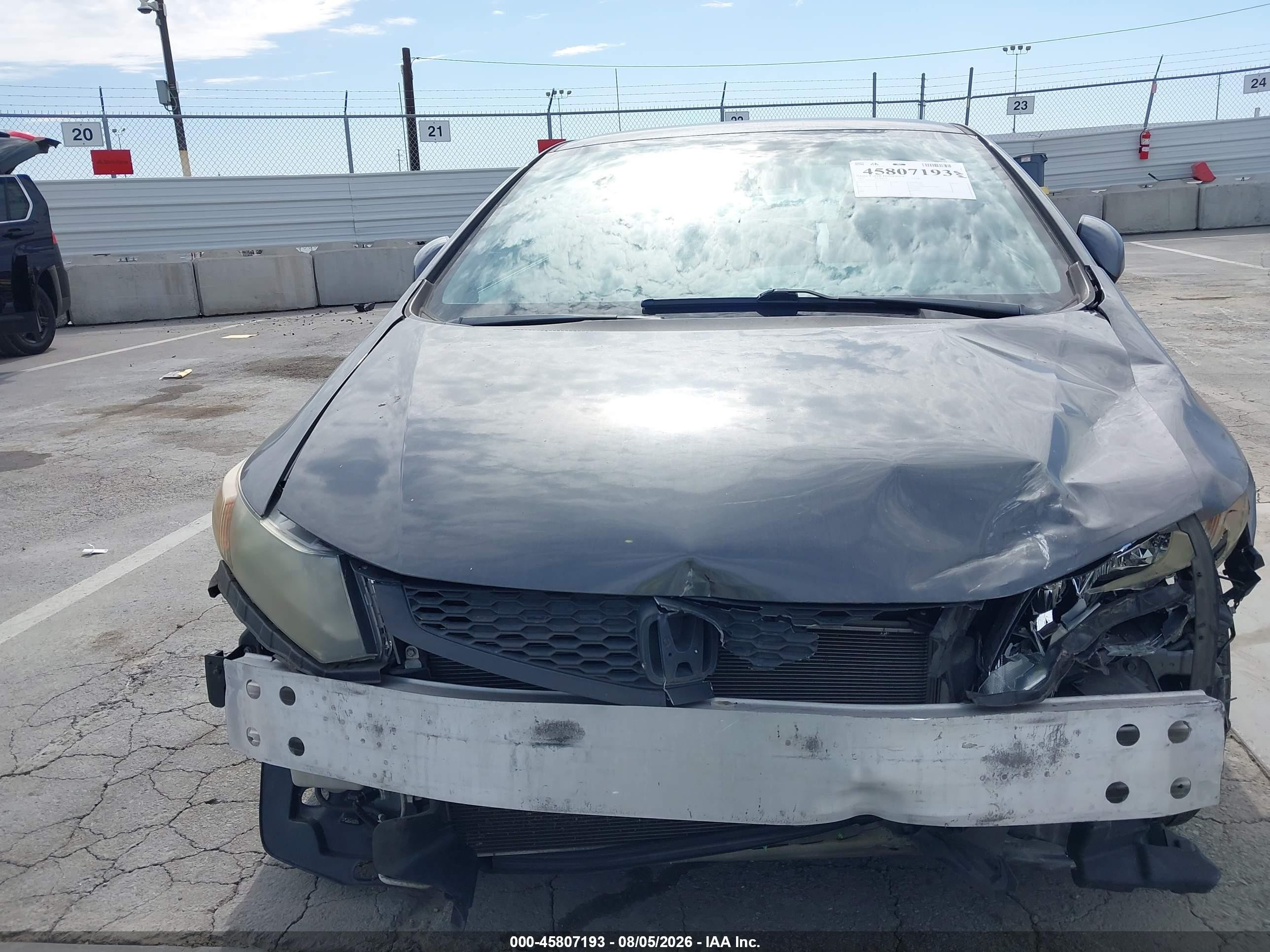 2012 Honda Civic Lx Gray vin: 2HGFG3B50CH527649