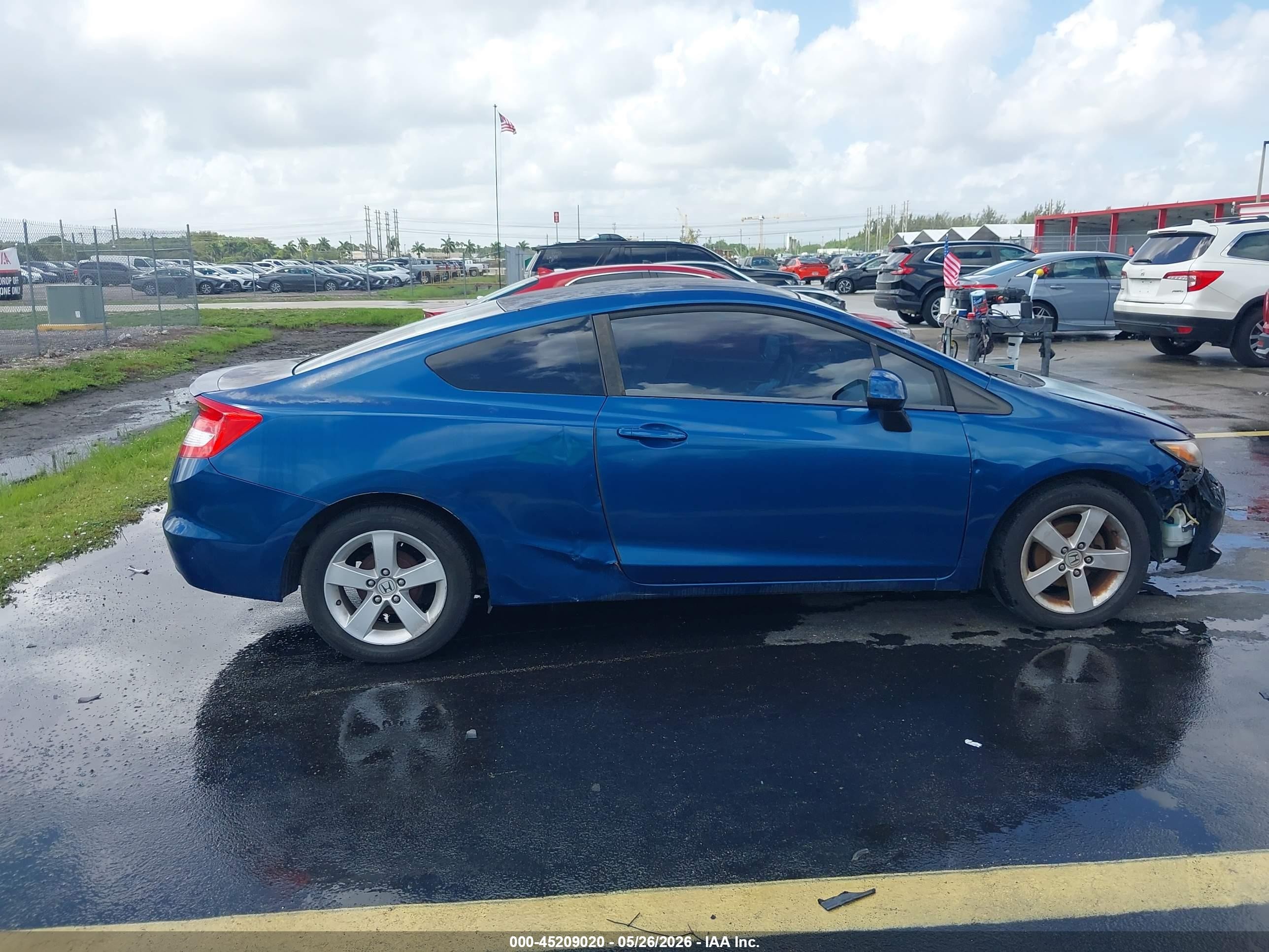 2012 Honda Civic Lx Синий vin: 2HGFG3B50CH535086