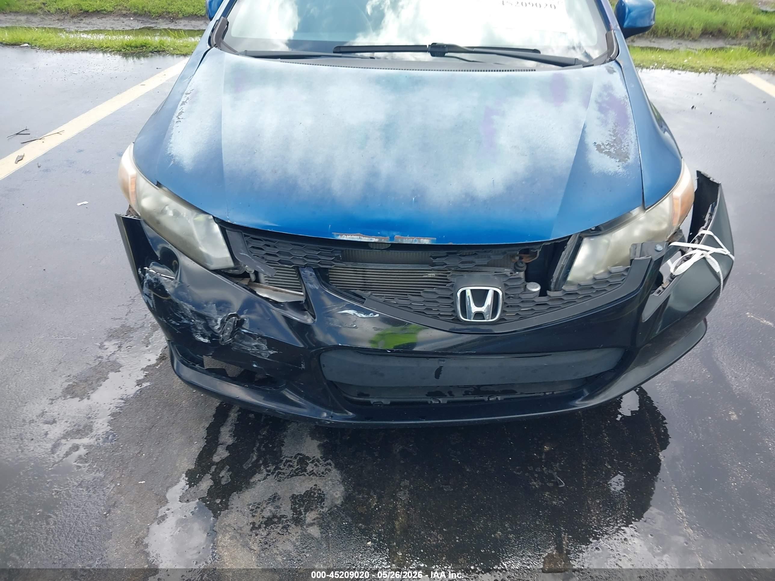 2012 Honda Civic Lx Синий vin: 2HGFG3B50CH535086