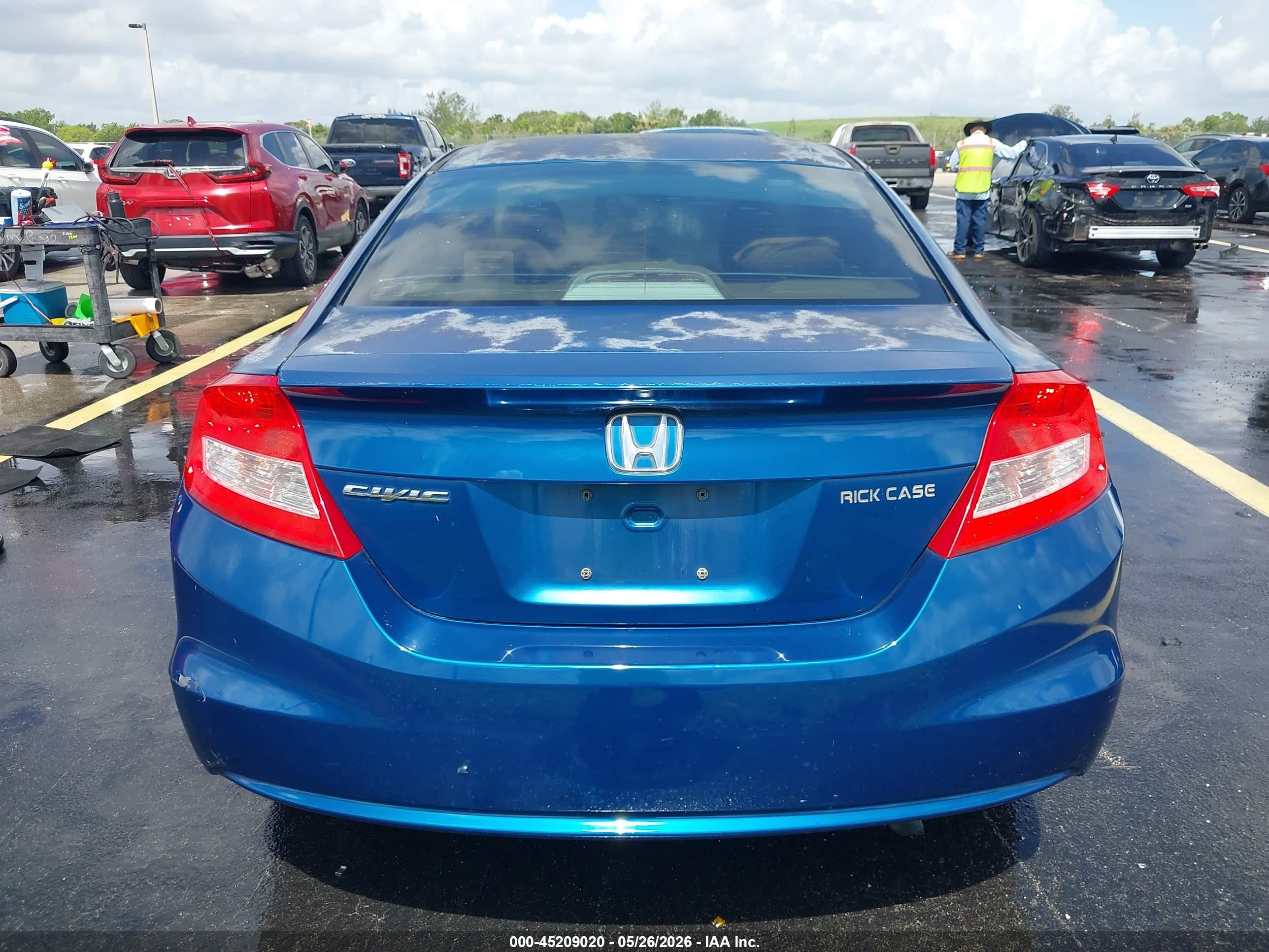 2012 Honda Civic Lx Синий vin: 2HGFG3B50CH535086