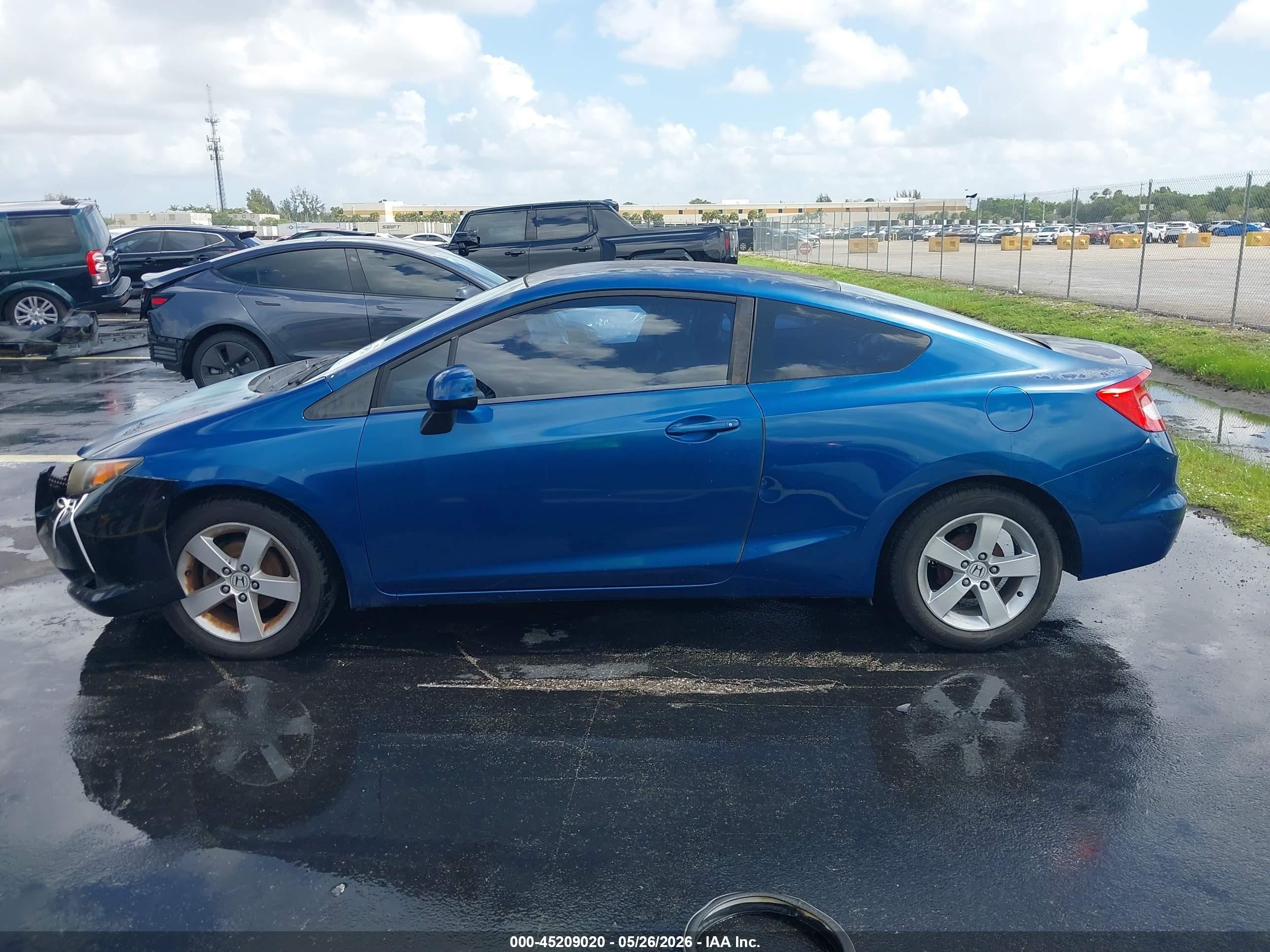 2012 Honda Civic Lx Синий vin: 2HGFG3B50CH535086