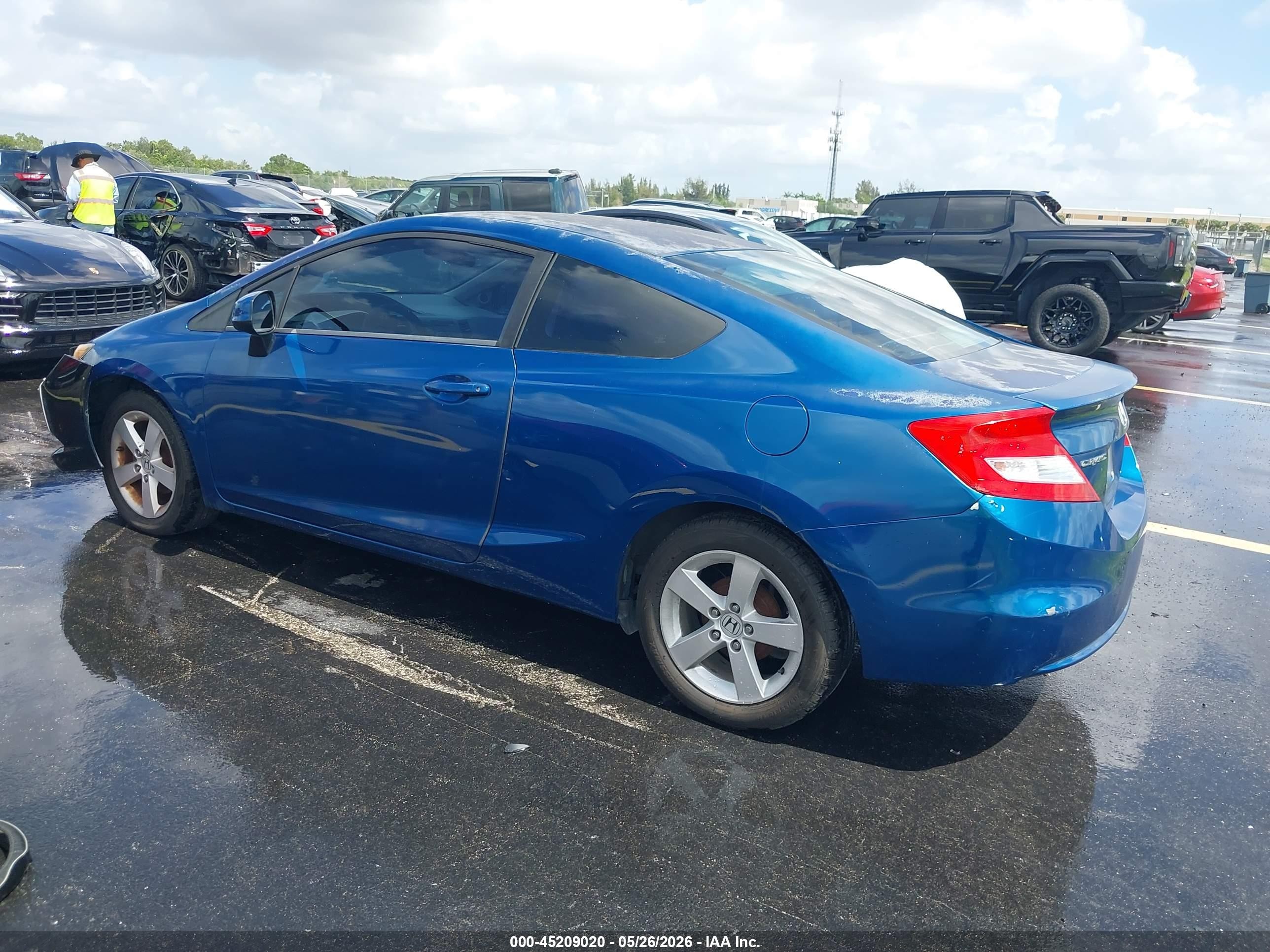 2012 Honda Civic Lx Синий vin: 2HGFG3B50CH535086