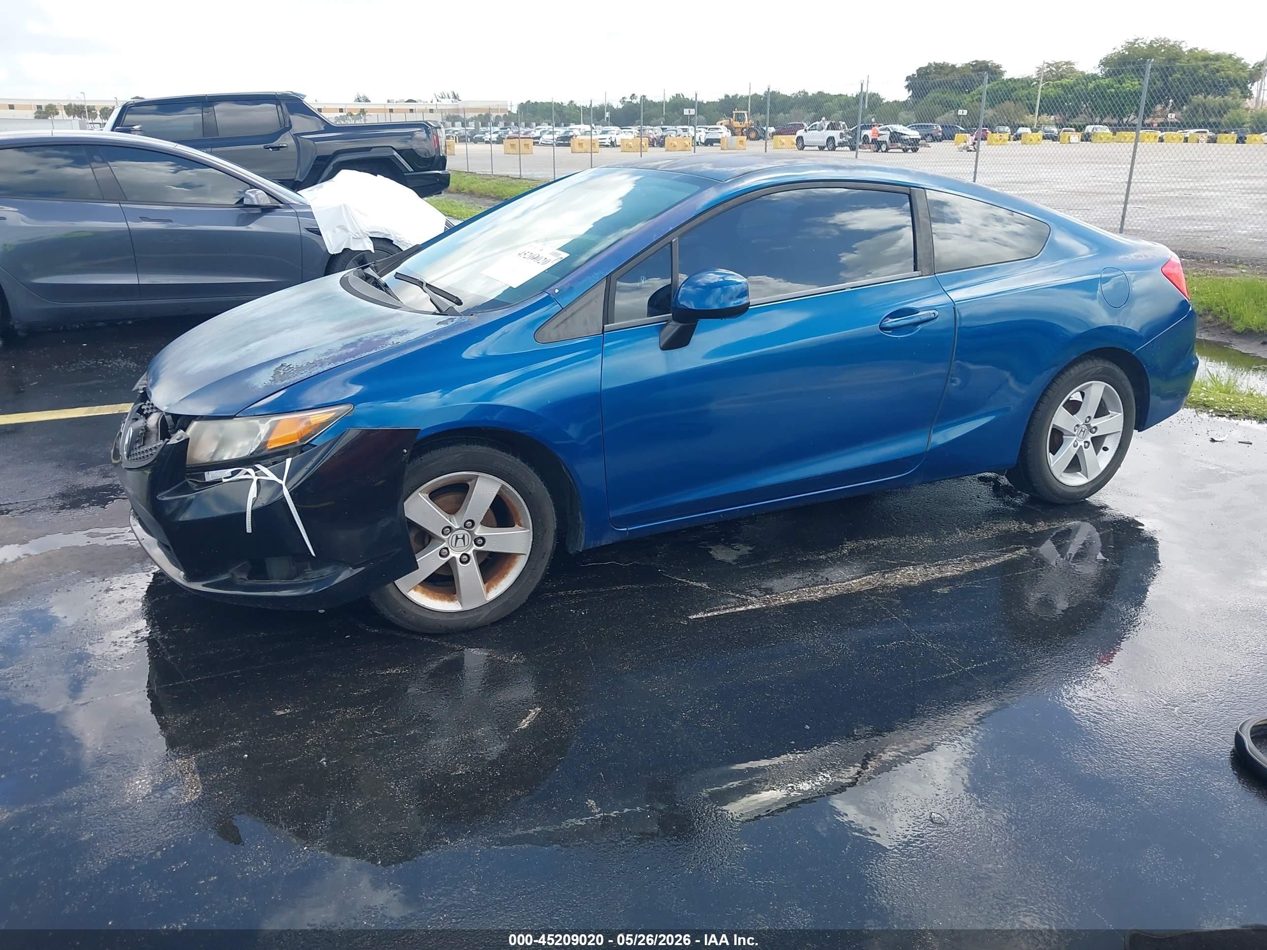 2012 Honda Civic Lx Синий vin: 2HGFG3B50CH535086